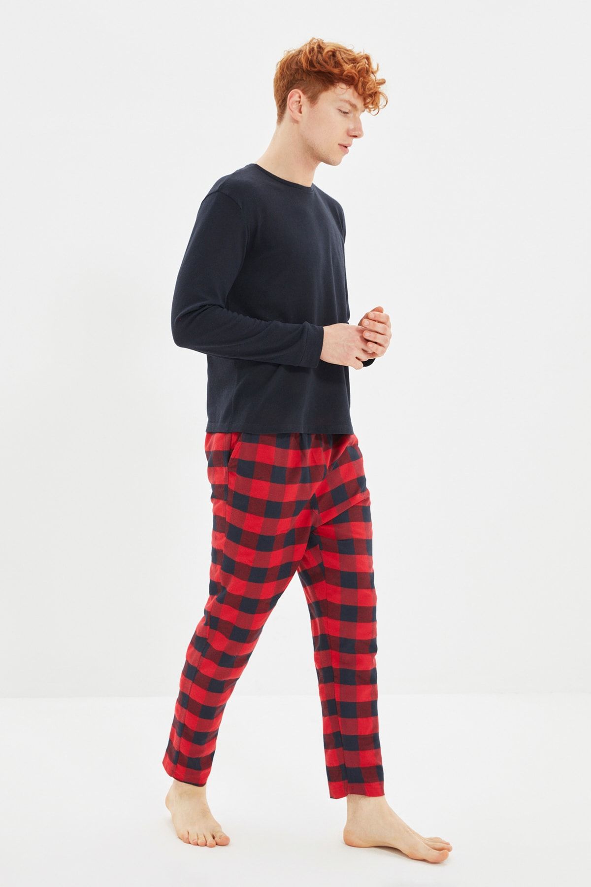 TRENDYOL MAN Çok Renkli Ekose  Pijama Takımı THMAW21PT0359