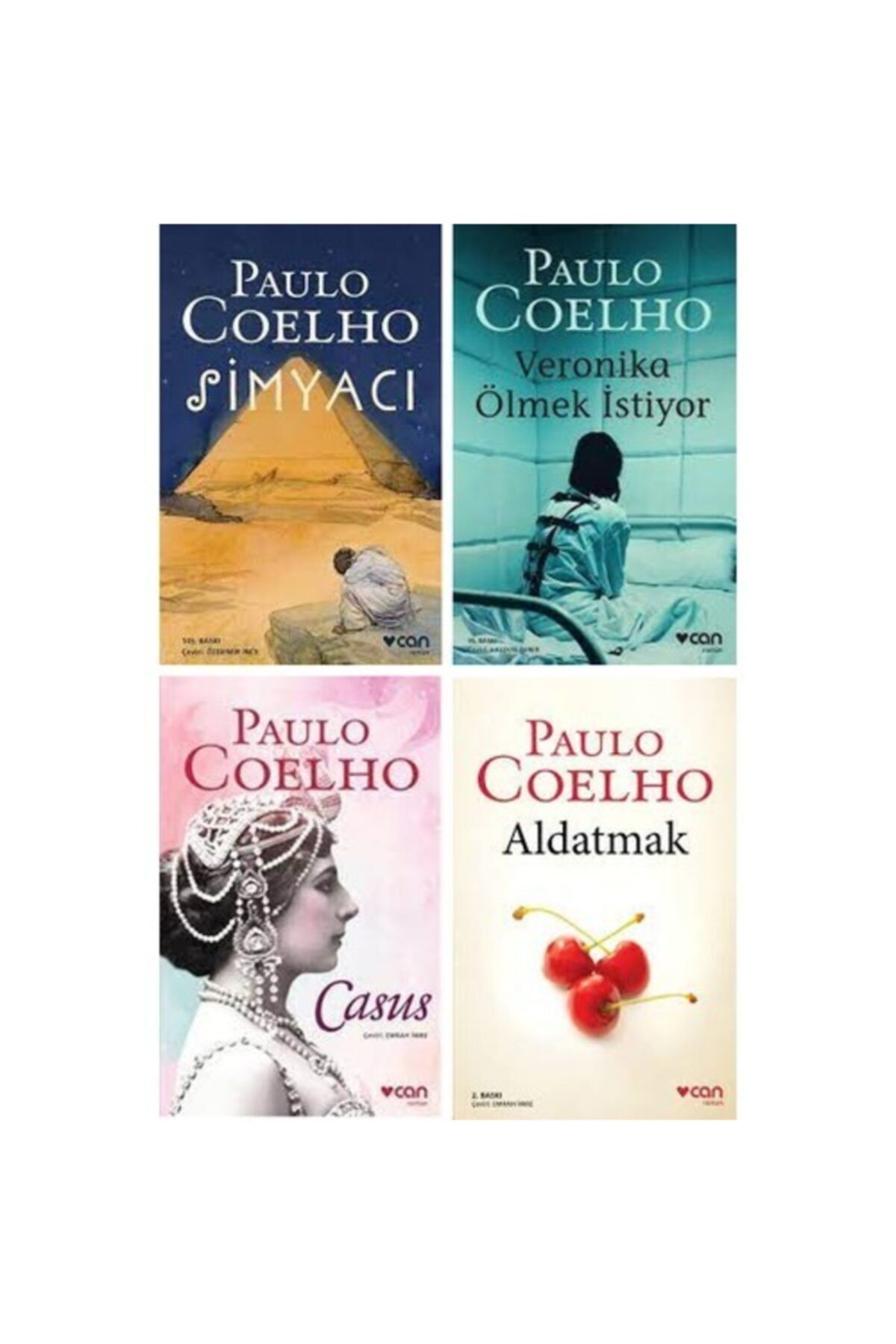 Can Yayınları Paulo Coelho 4 Kitap Set 1 / Simyacı - Veronika Ölmek Istiyor - Casus - Aldatmak