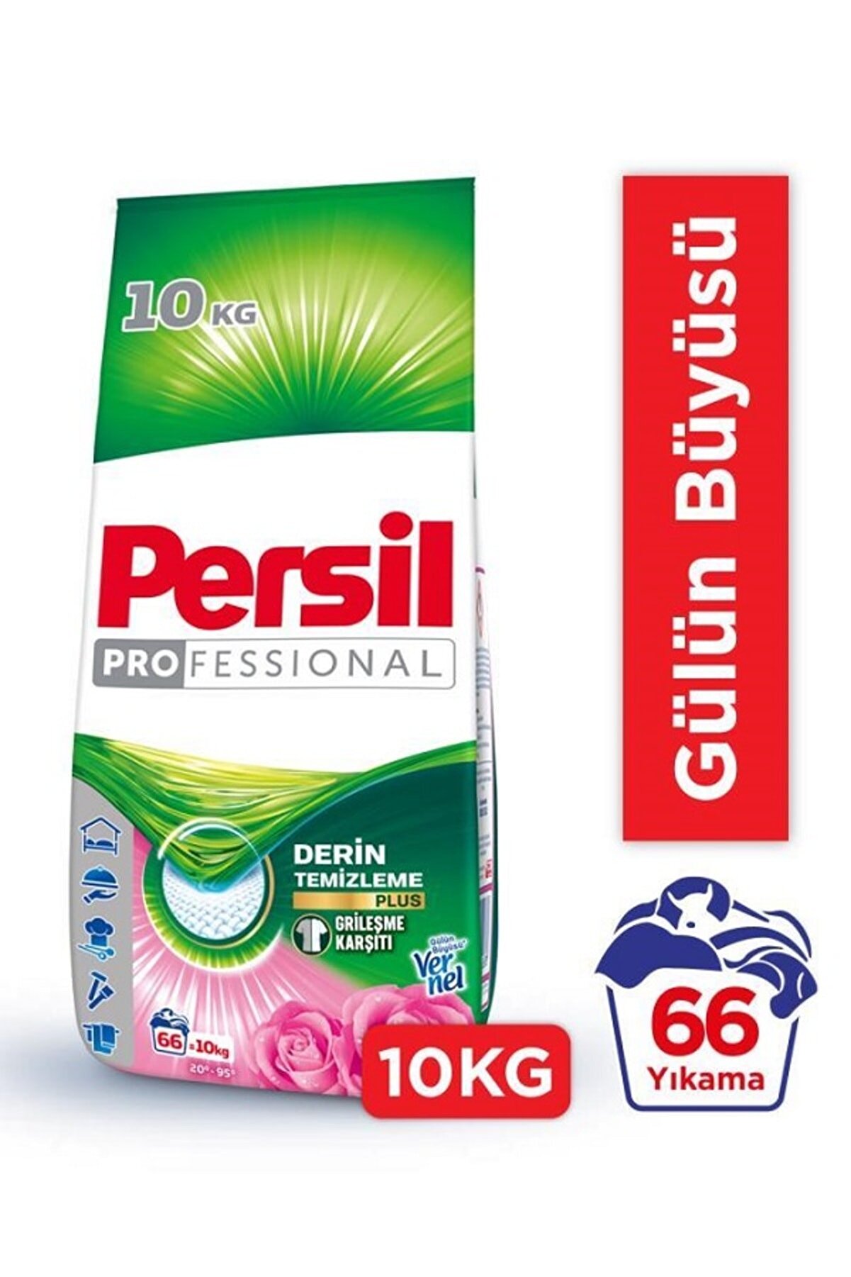 Persil Toz Çamaşır Deterjanı 10kg (66 YIKAMA) Gülün Büyüsü