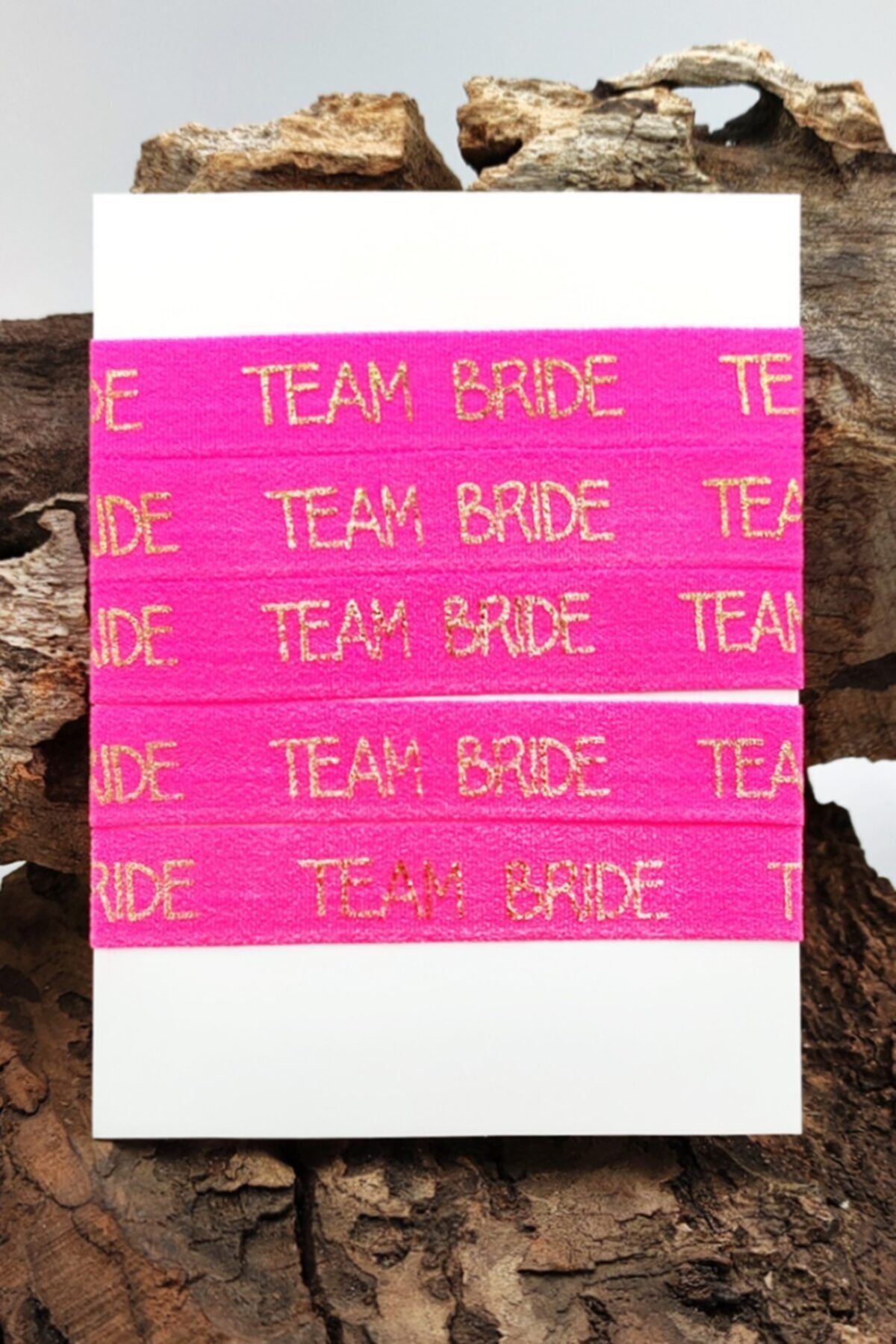 Artikel Neon Pembe Team Bride Nedime Bilekliği 5'li