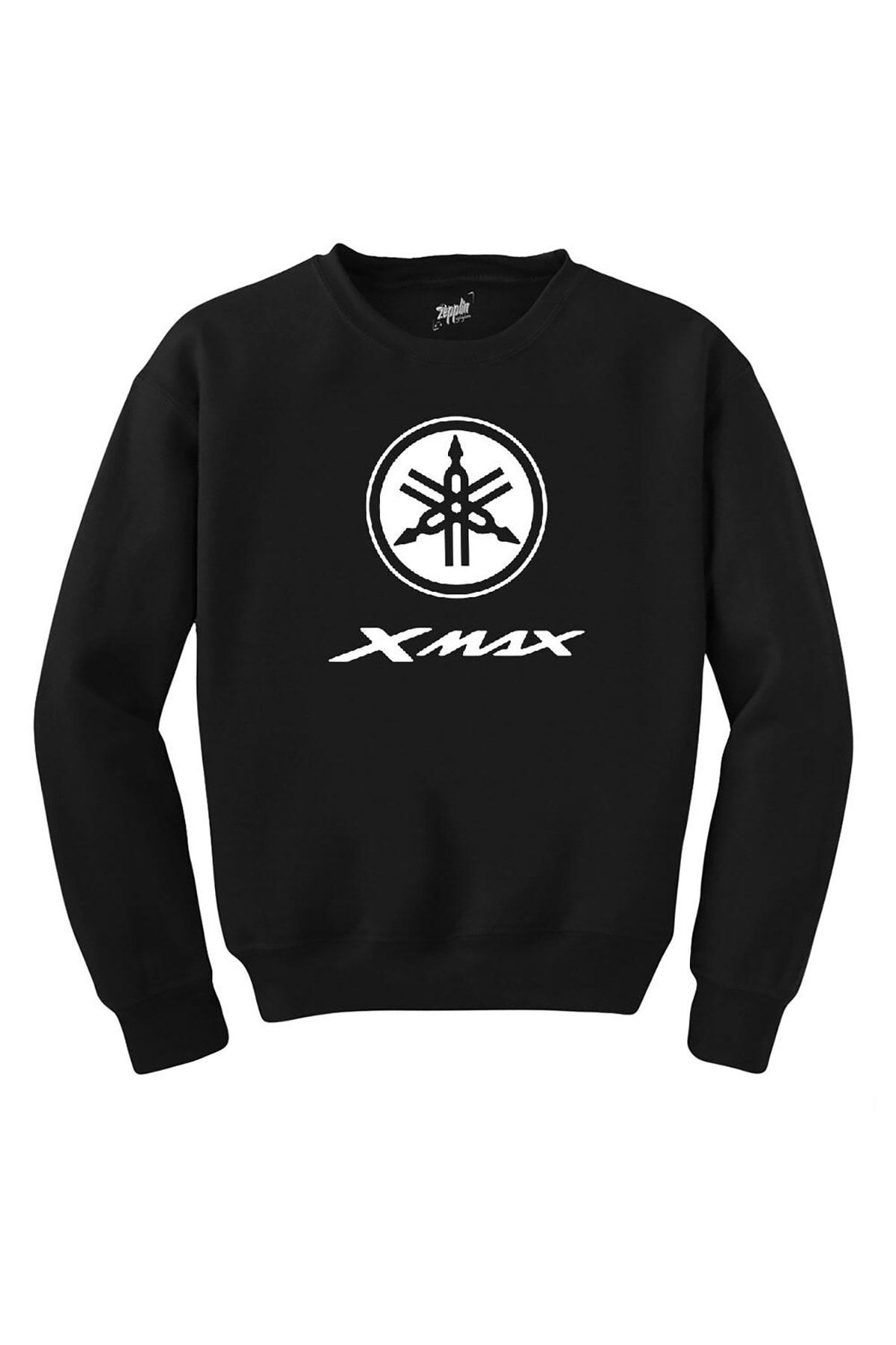 Z zepplin Erkek Siyah Xmax Logo Sweatshirt