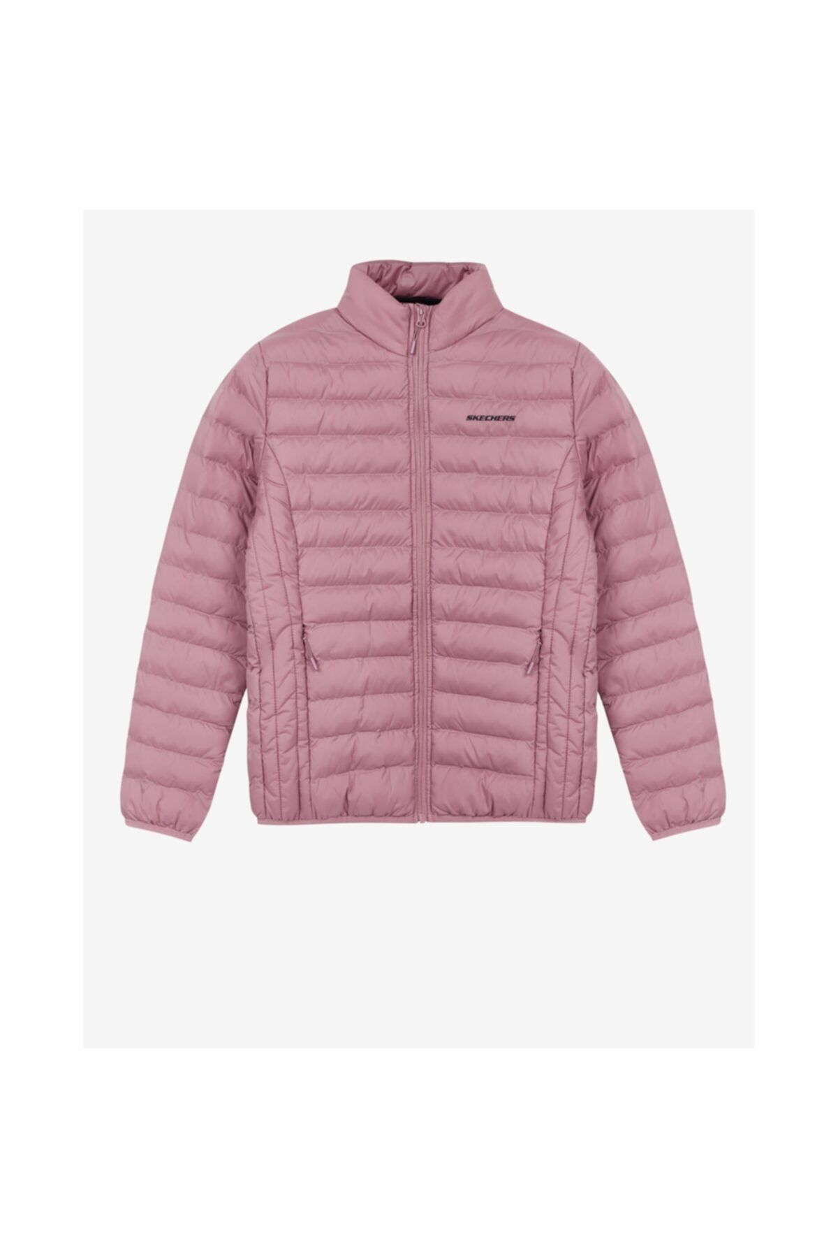 Skechers W Turtle Neck Essential Jacket Kadın Rose Mont