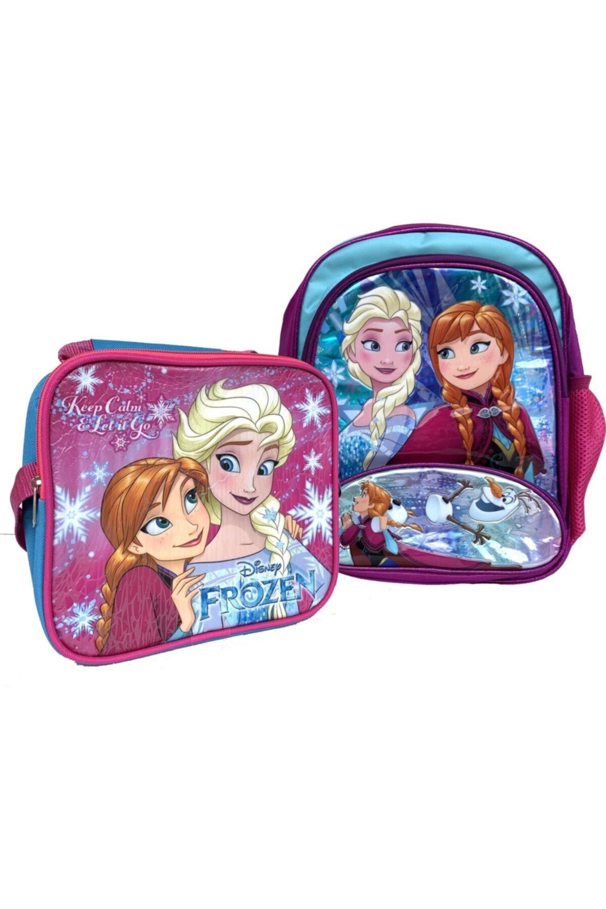 Hakan Çanta Frozen Elsa Okul Çantası Seti Kalemlikli 2li
