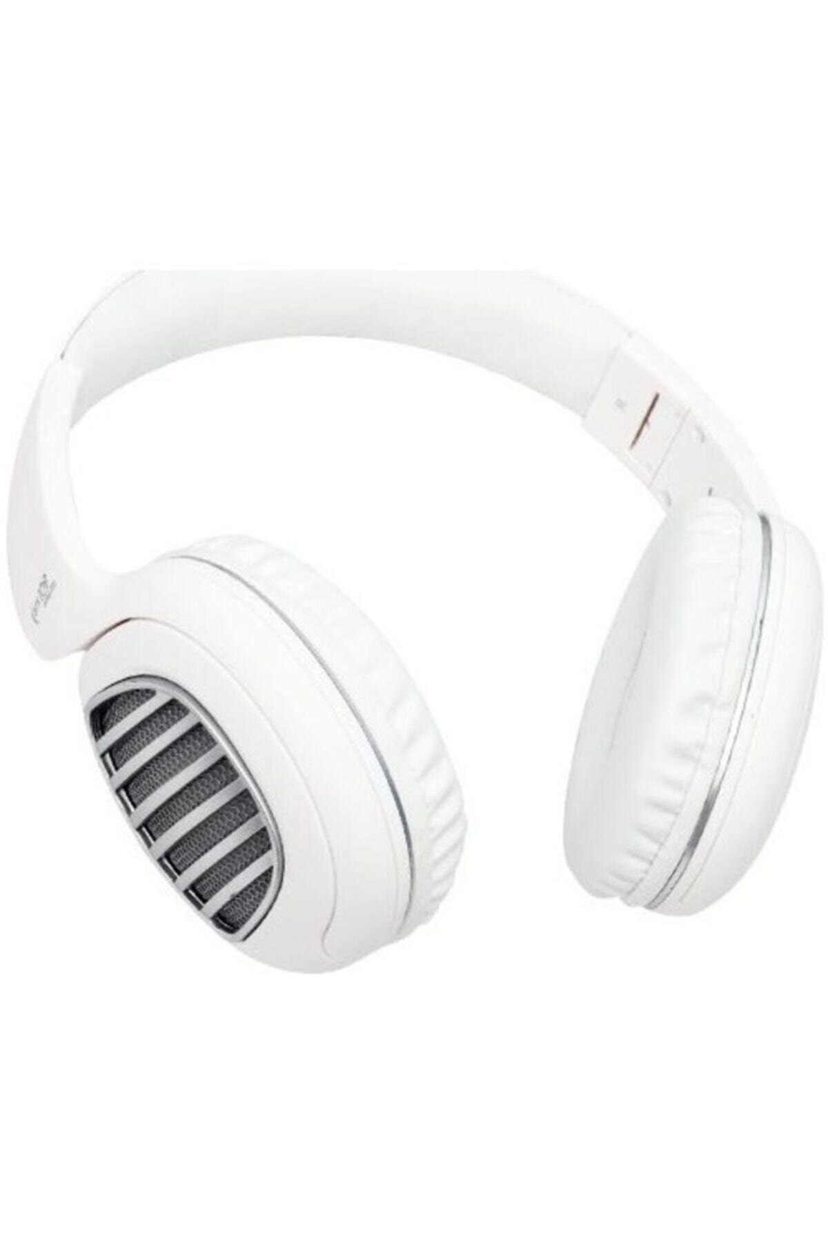 Powerway Teknomarketim Bluetooth Kablosuz Kulak Üstü Kulaklık Mikrofonlu Extra Bass Beyaz
