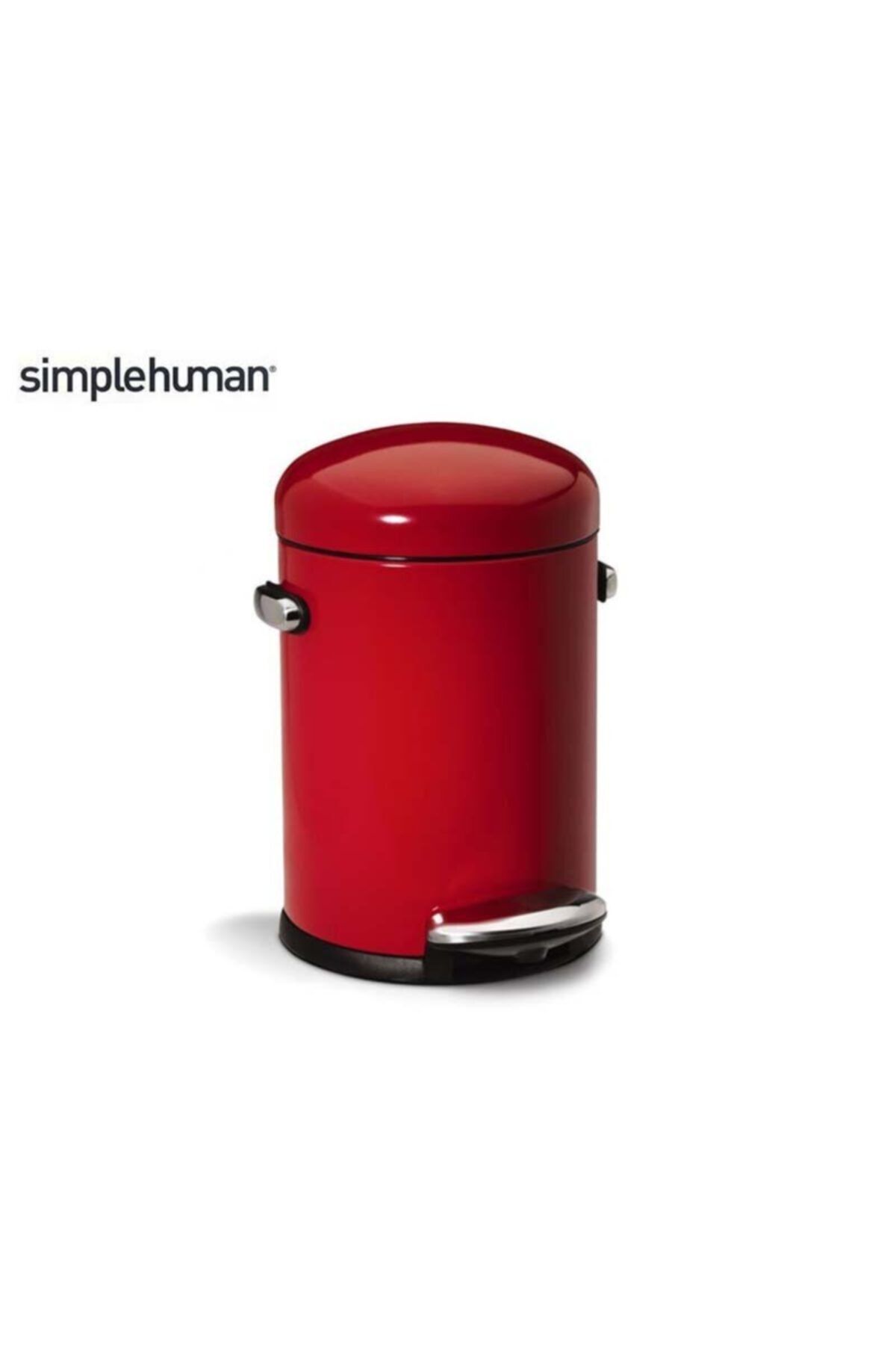 Simplehuman Cw1294- Mini Çöp Kovası Retro 4,5lt Kırmızı