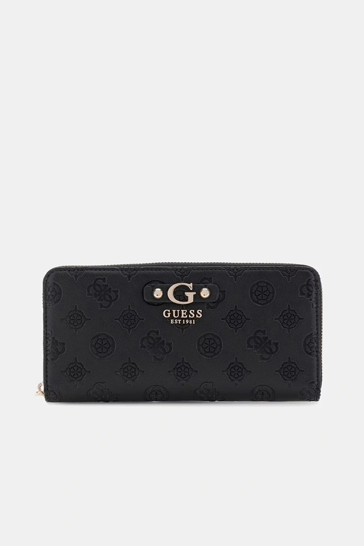 Guess Gerty Slg Large Zıp Around Kadın Siyah Cüzdan Swpd9529146-bla