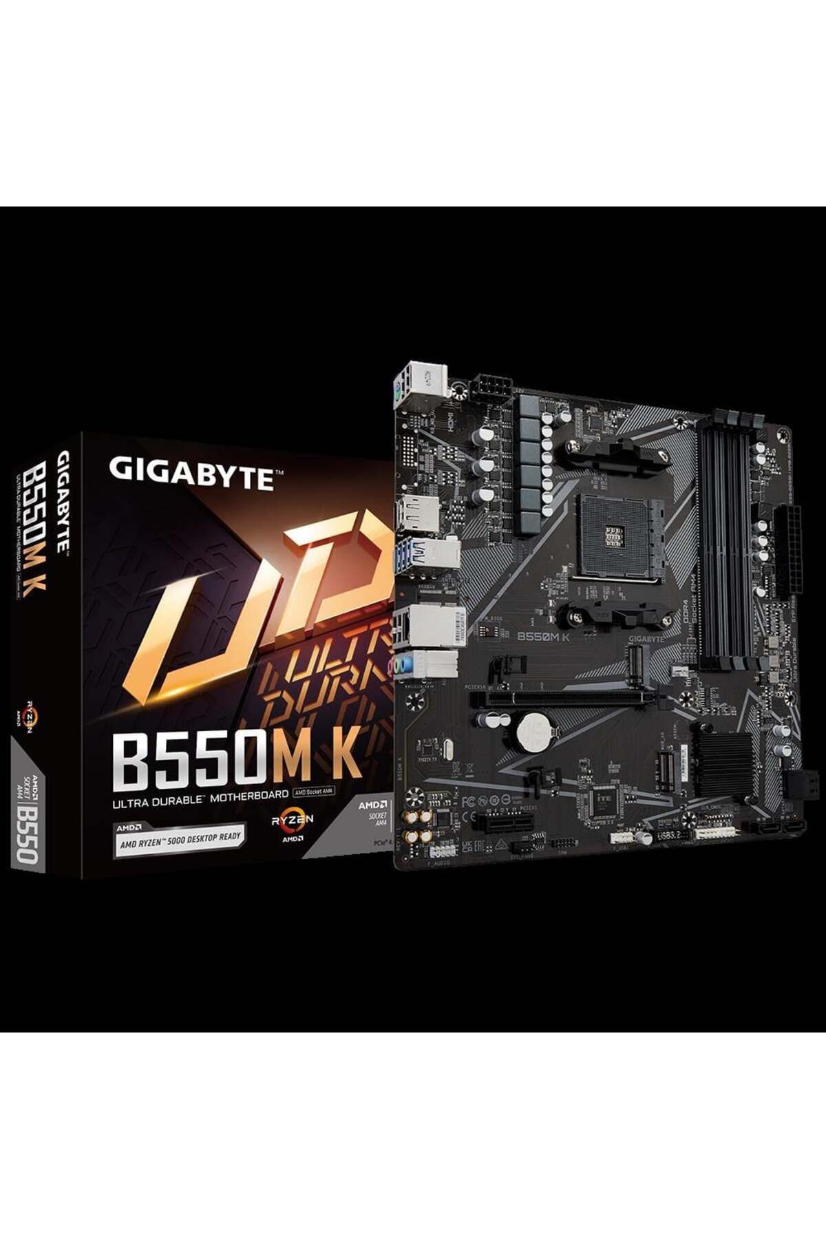 Gigabyte B550m K Ddr4 4733mhz(OC) Hdmı M.2 Dp Matx Am4