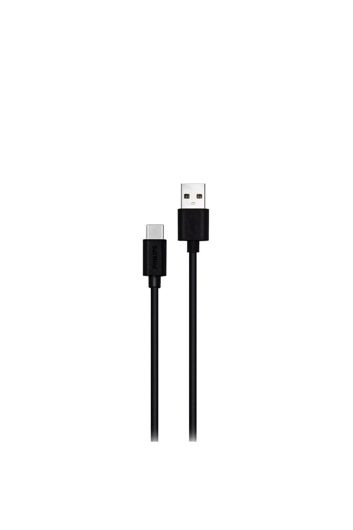 Philips 3a 45w Usba To Type-c Hızlı Şarj Ve Data Kablosu 1.2metre Siyah Dlc3541a/00