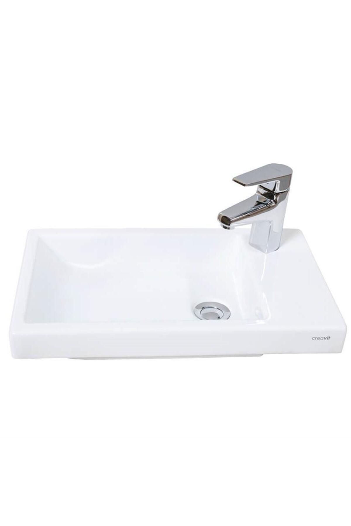 Creavit Elmas 30x50 Cm Tezgah Üstü Çanak Lavabo Tp026