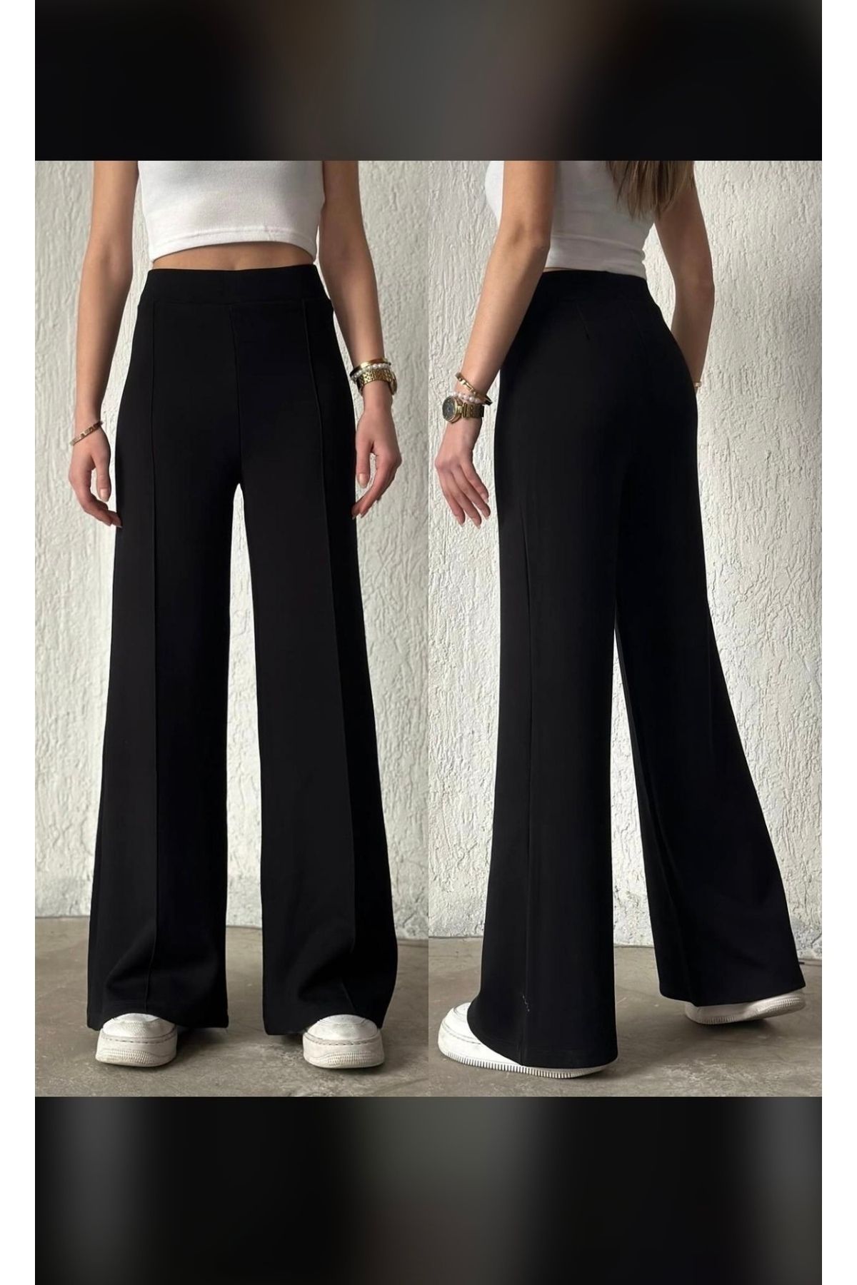 Moda Banuş Önü Dikişli Çımalı Modal Kumaş Eşofman Altı