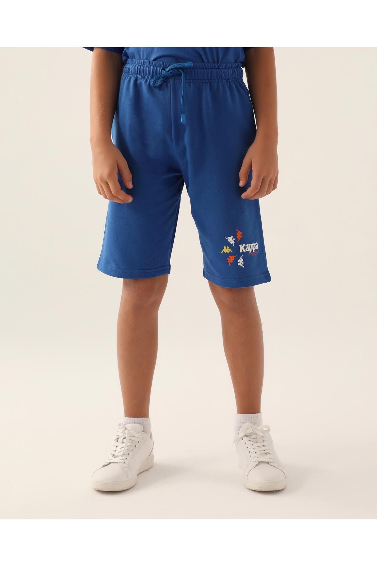 Kappa Authentic Chase Erkek Çocuk Mavi Regular Fit Şort