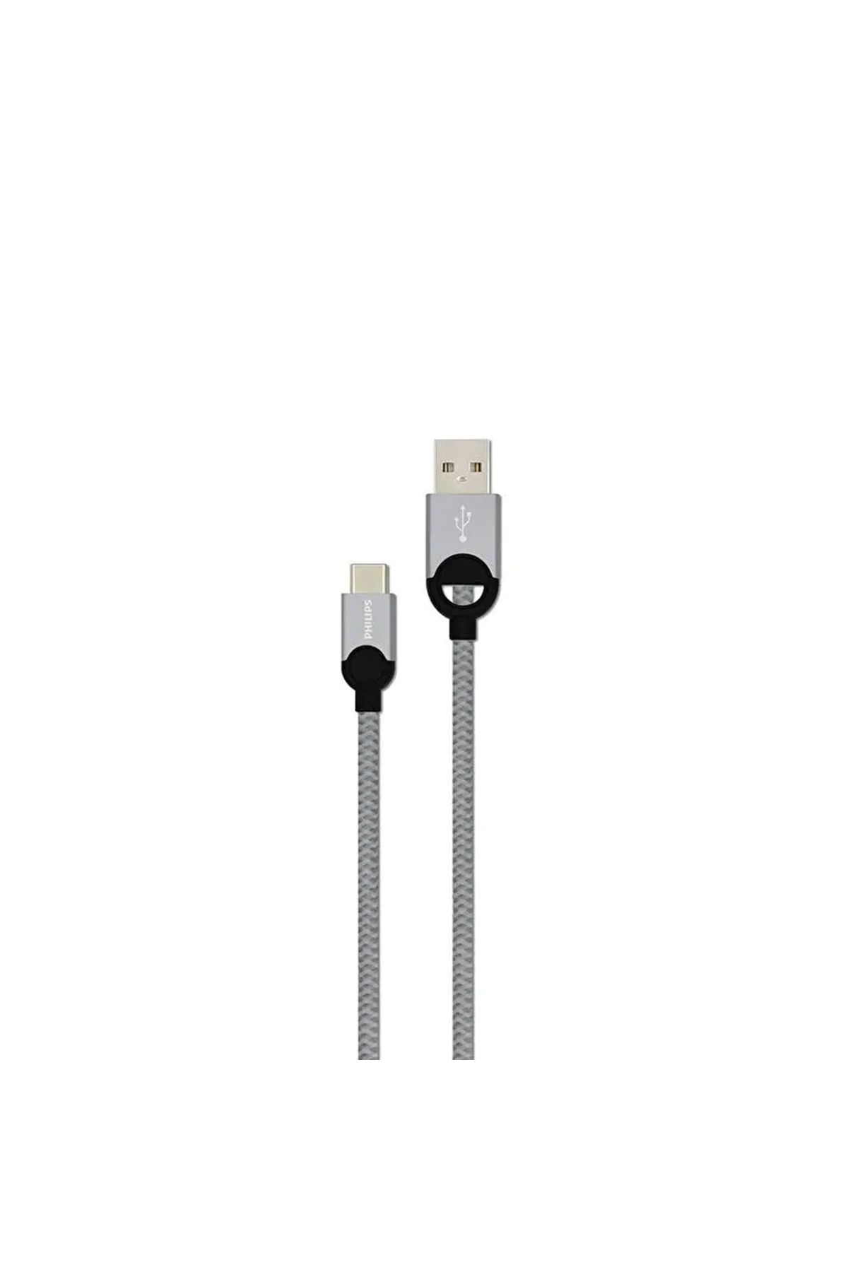 Philips 5a 100w Usba To Type-c Örgülü 1.2 Metre Hızlı Şarj Ve Data Kablosu Gri 2023gr5a2628t