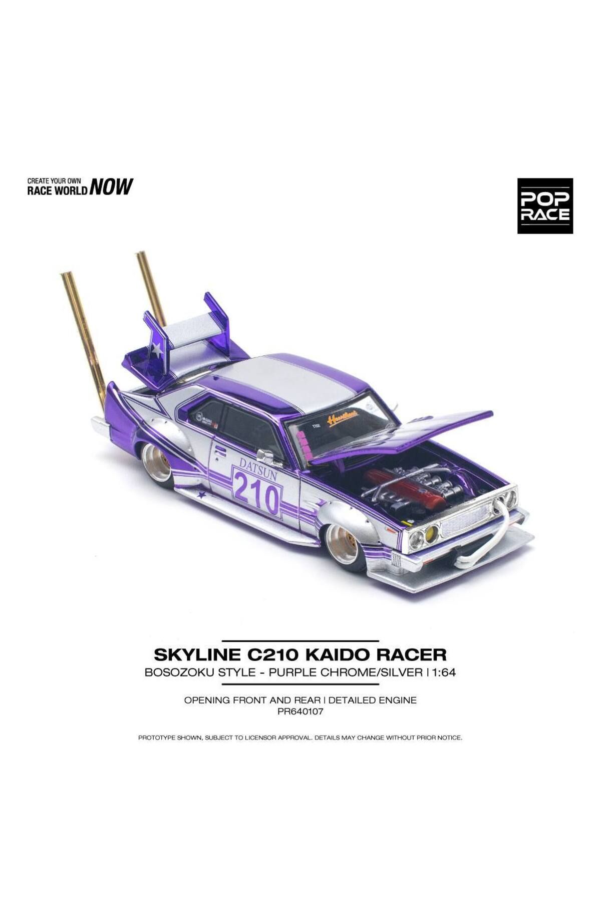 HOT WHEELS Pop Race 1/64 Skyline C210 Kaido Racer - Bosozoku Style Mor ...