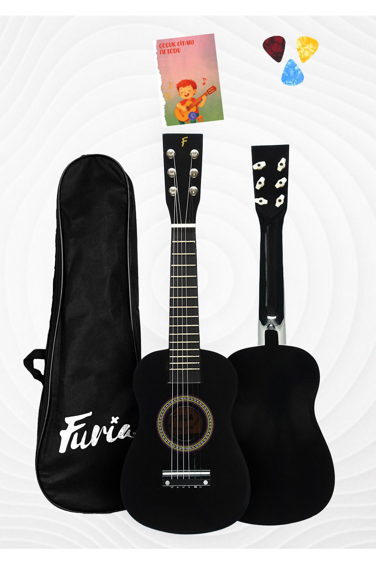 Furia FR-23BK 6 TELLİ ÇOCUK GİTARI