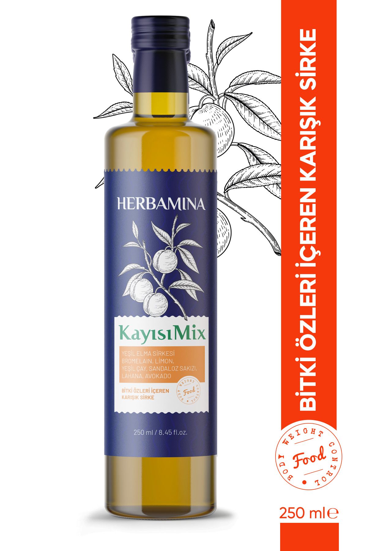 Herbamina Kayısı Mix Sirke 250ml