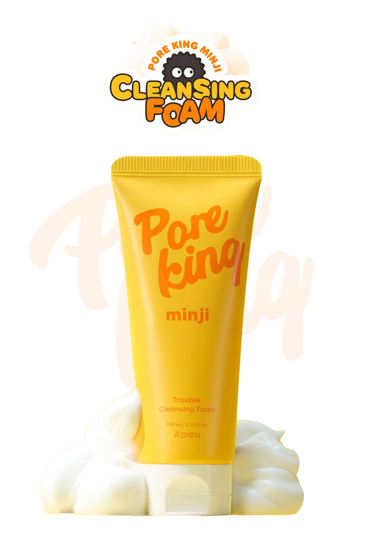 Missha Gözenek Arındıran&Siyah Nokta Karşıtı Temizleme Köpüğü A'PIEU Pore King Minji Trouble Cleansing Foam