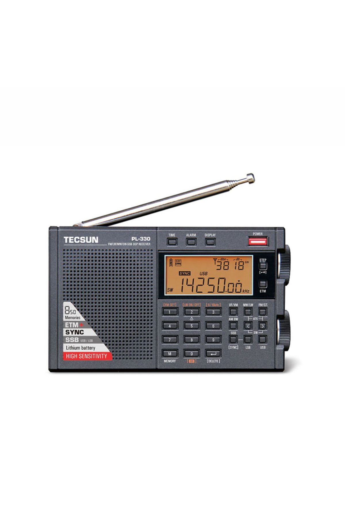 Tecsun PL-330 FM/MW/SW/ssssb DSP tam bant radyo çok fonksiyonlu taşınabilir radyo