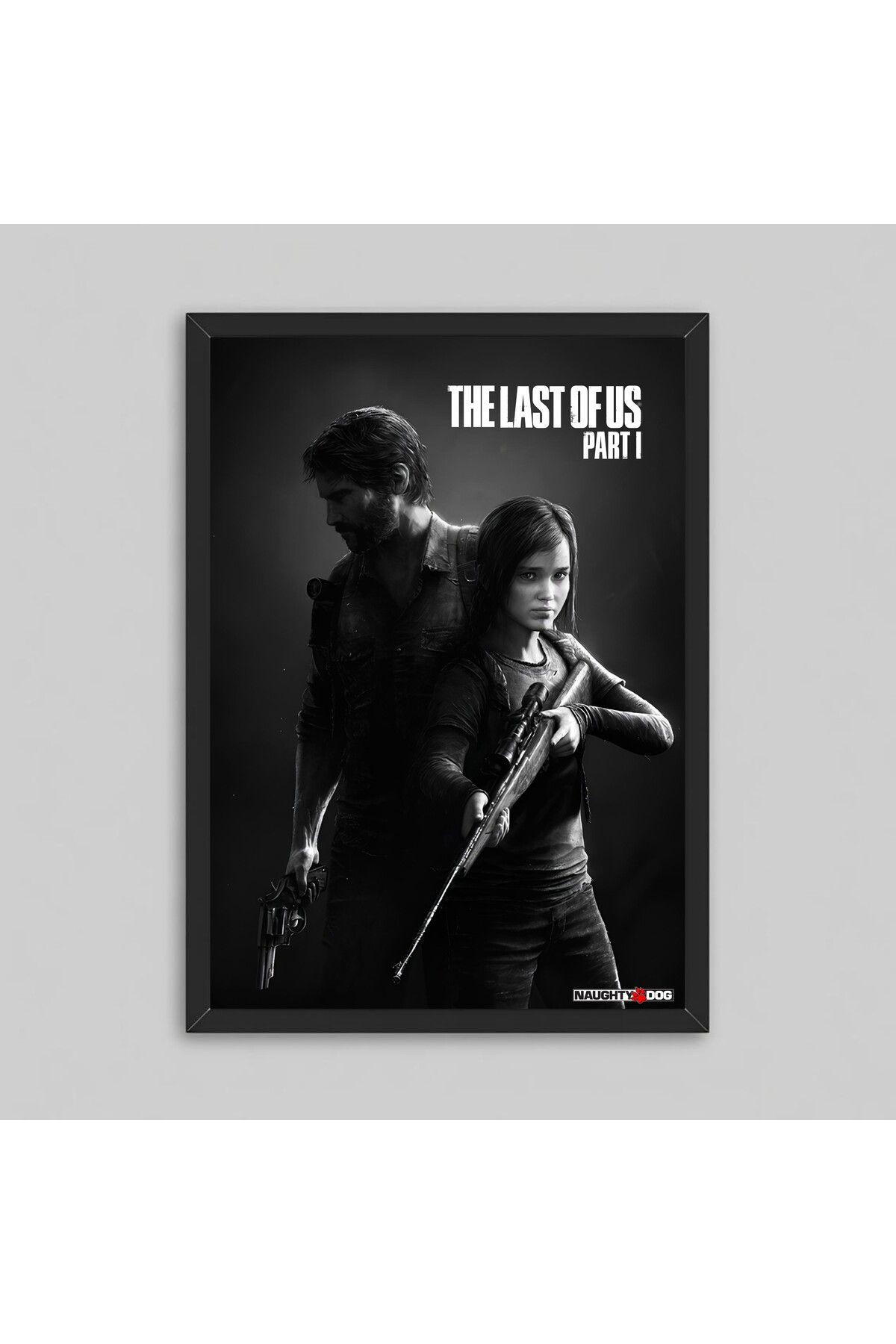 Orendart The Last Of Us part 1 Game Çerçeveli oyun poster tablosu ellie joel miller