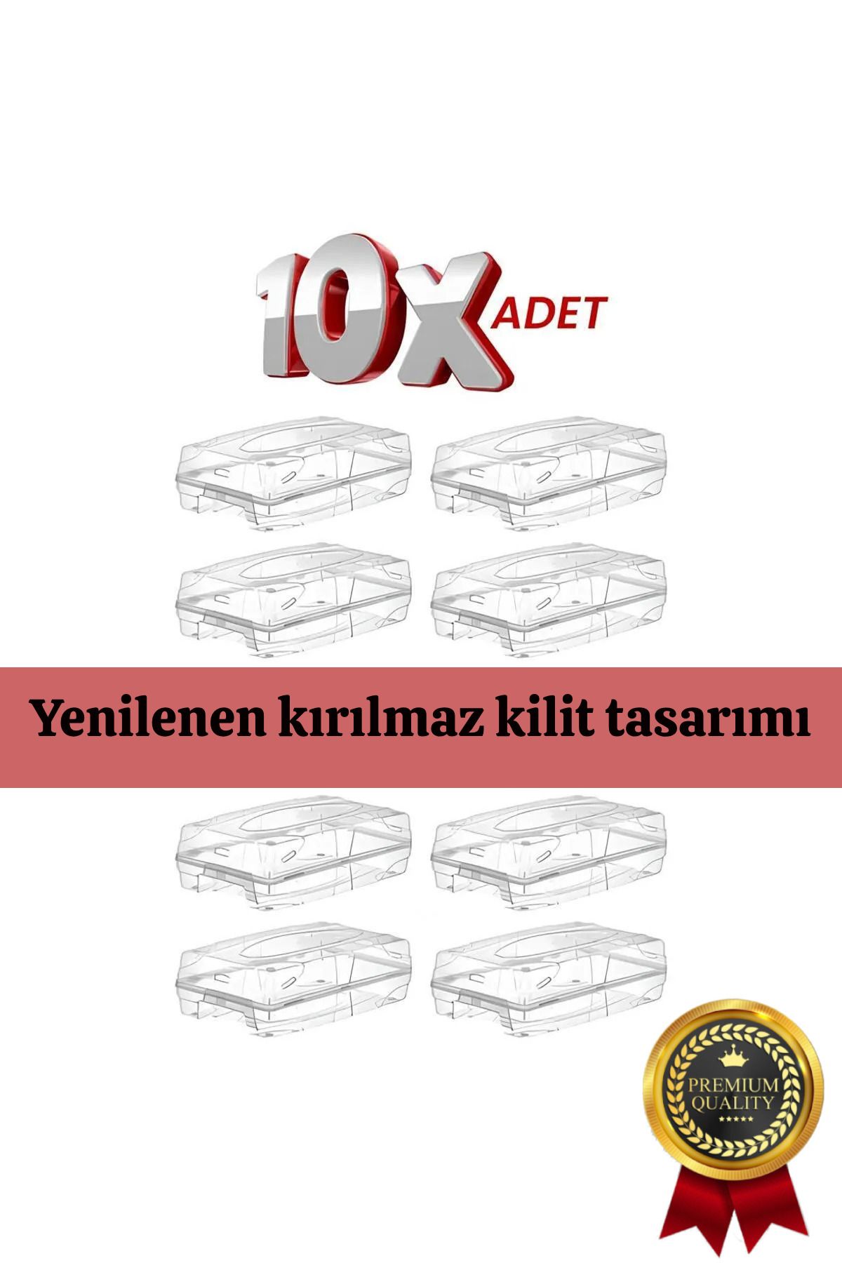 Black Gold 10 Adet Kadın Ayakkabı Kutusu Şeffaf Ayakkabı Saklama Kutusu
