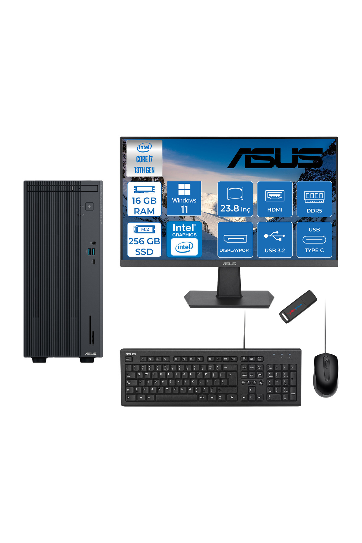 Neo 50S 11SX002VTXE578 i3 12100 32GB RAM 1TB SSD GT1030 W11P MASAÜSTÜ BİLGİSAYAR