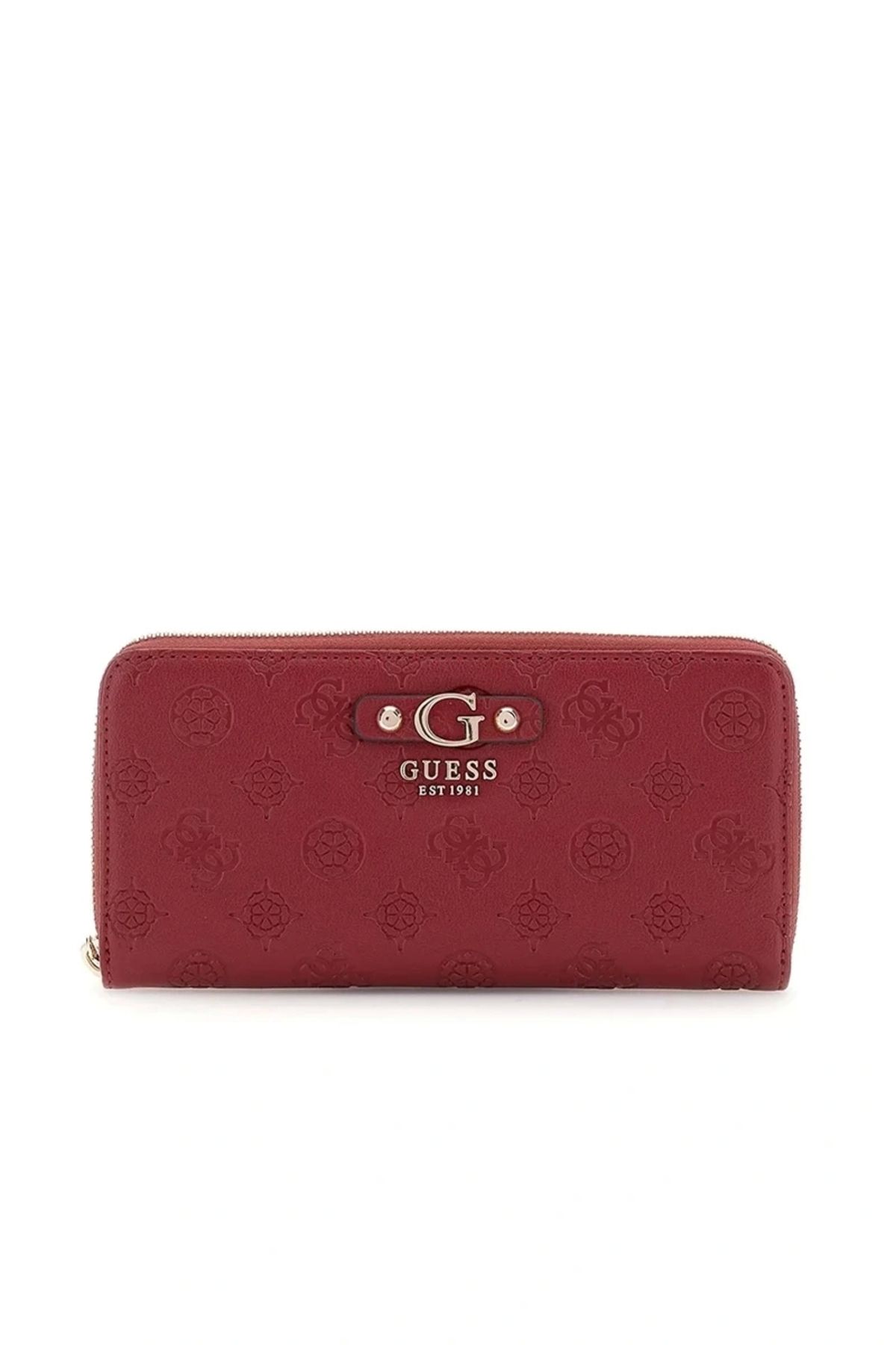 Guess Gerty Slg Large Zıp Around Kadın Kırmızı Cüzdan Swpd9529146-cla
