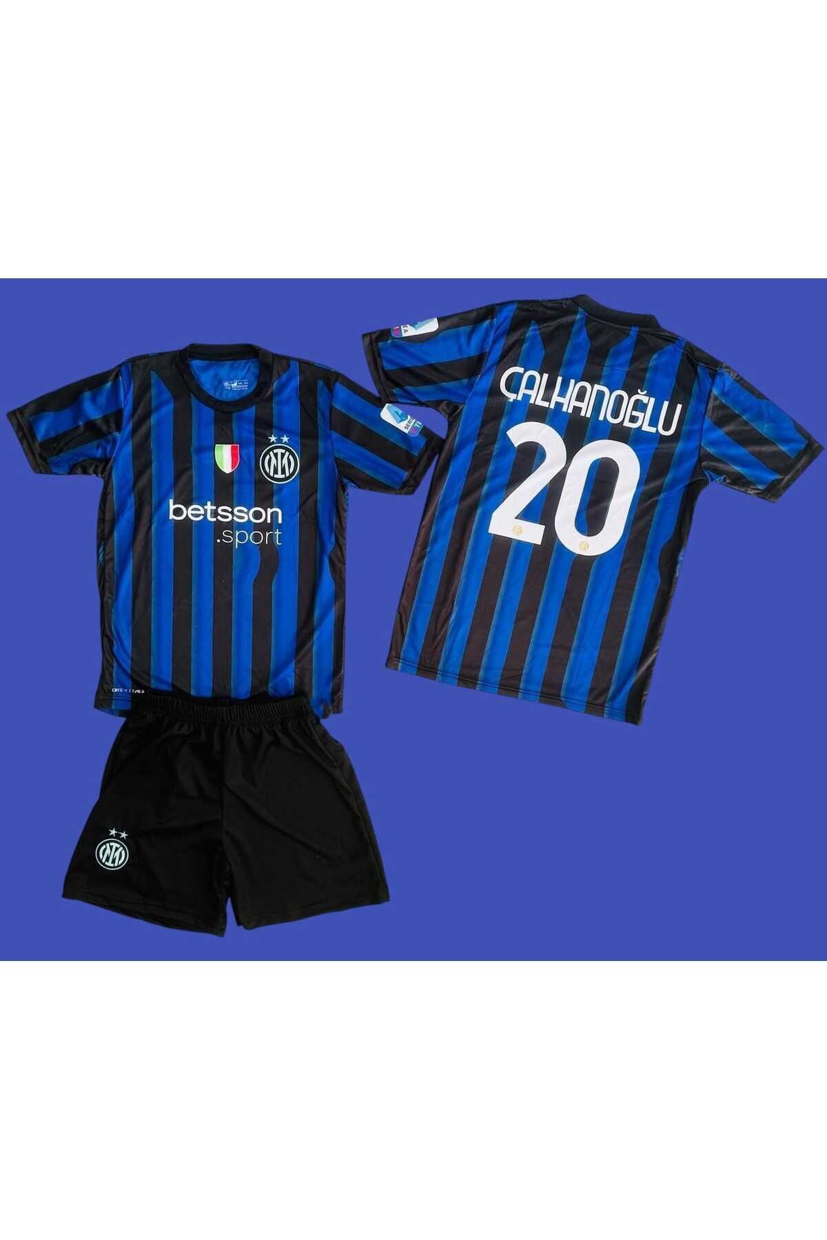 FEEL STYLE İ.n.t.e.r 2024/25 Yeni Hakan Çalhanoğlu İç Saha Çocuk Forması 4'lü Set
