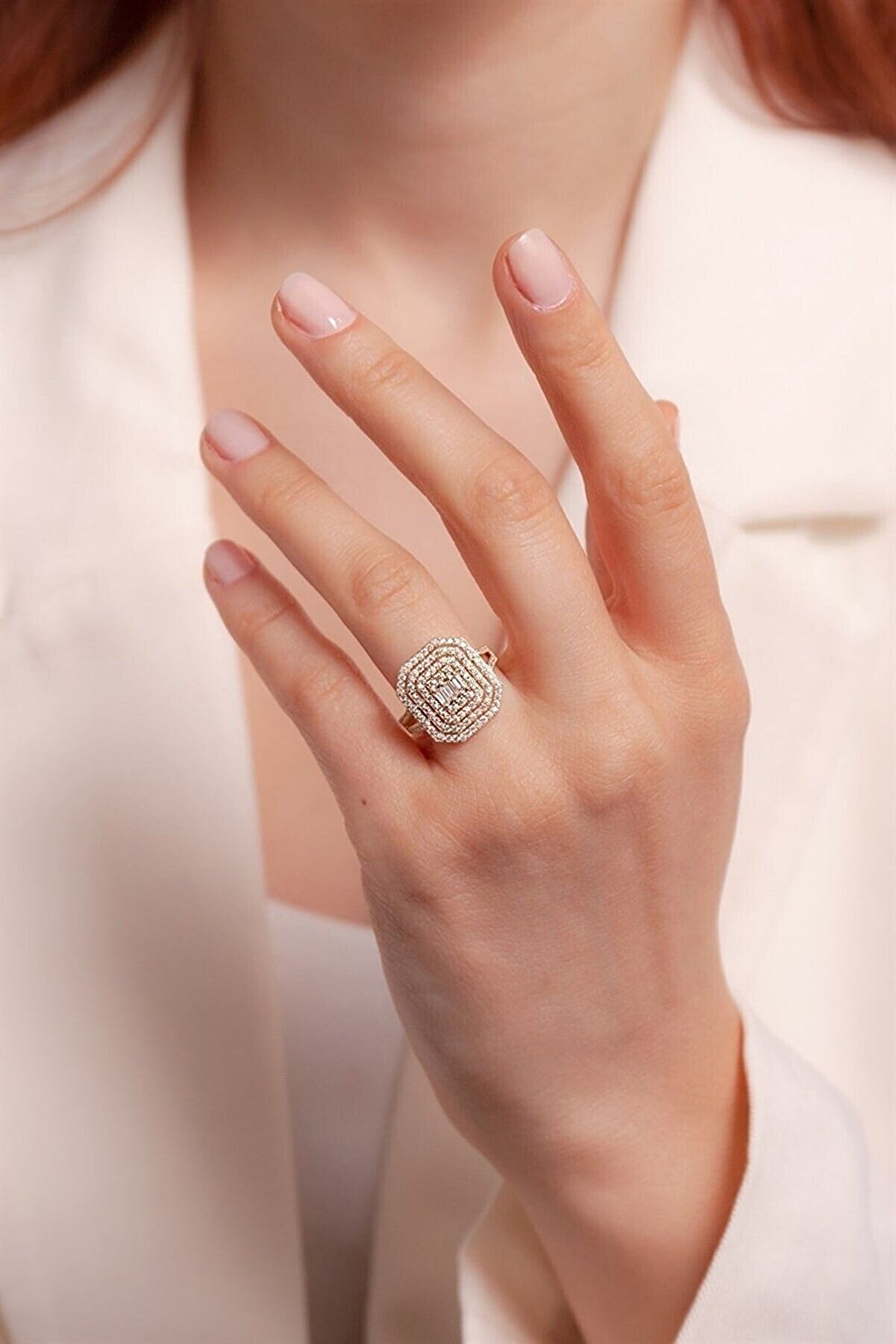 Fay Yamaner Altın Baget Yüzük