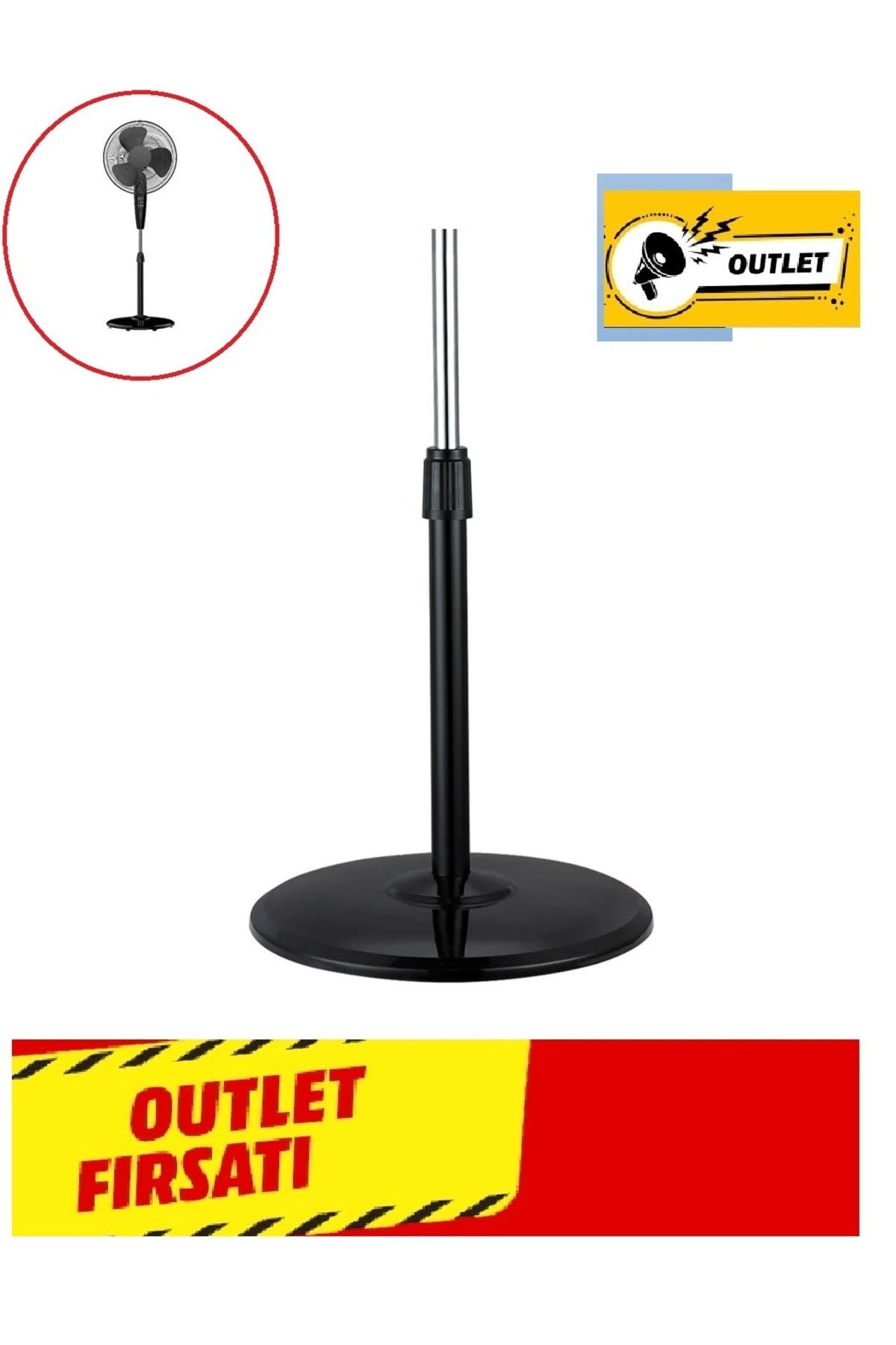 Depolife Outlet Vantilatör Ayağı Simit Ayak Yedek Parça Borlu Üniversal Uyumlu Ufak Hasarlı Ayak