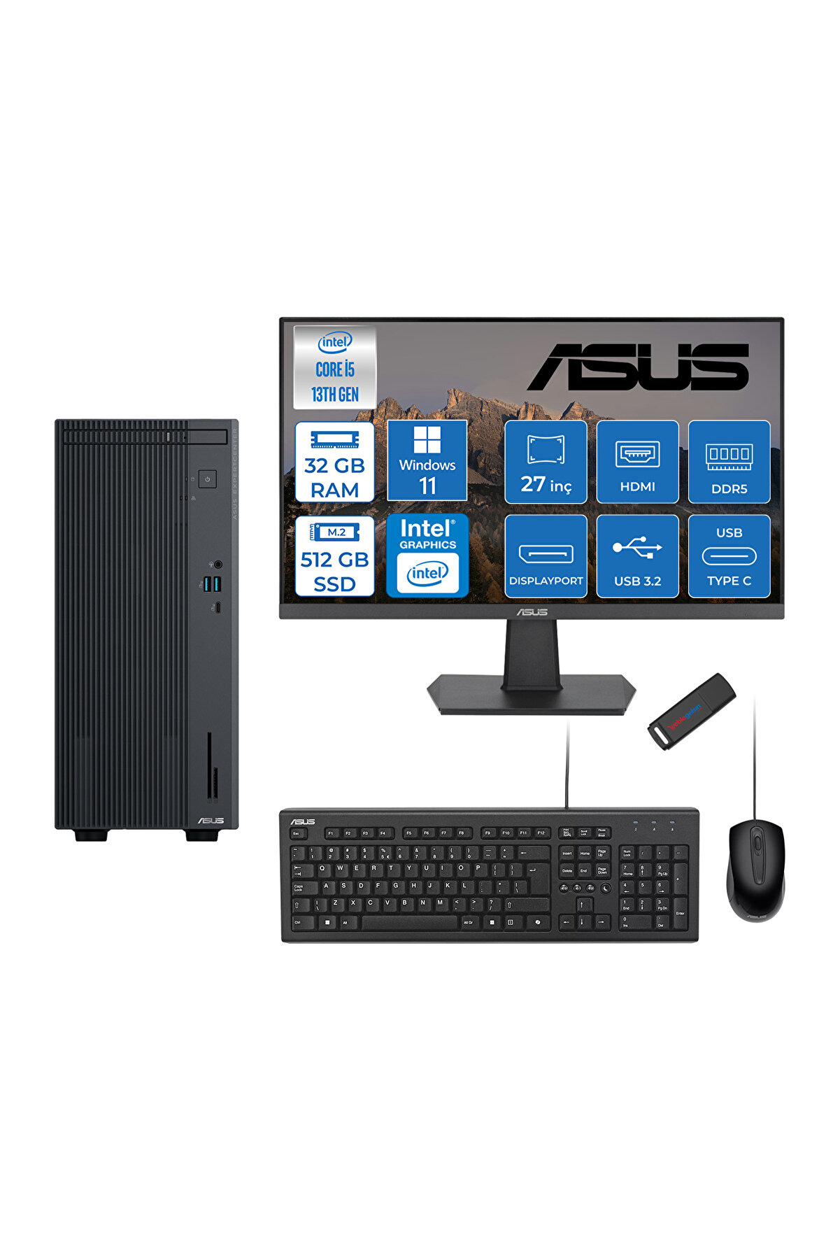 Expertcenter P500MV I5-13420H 32GB 512GB SSD WIN11HOME 27