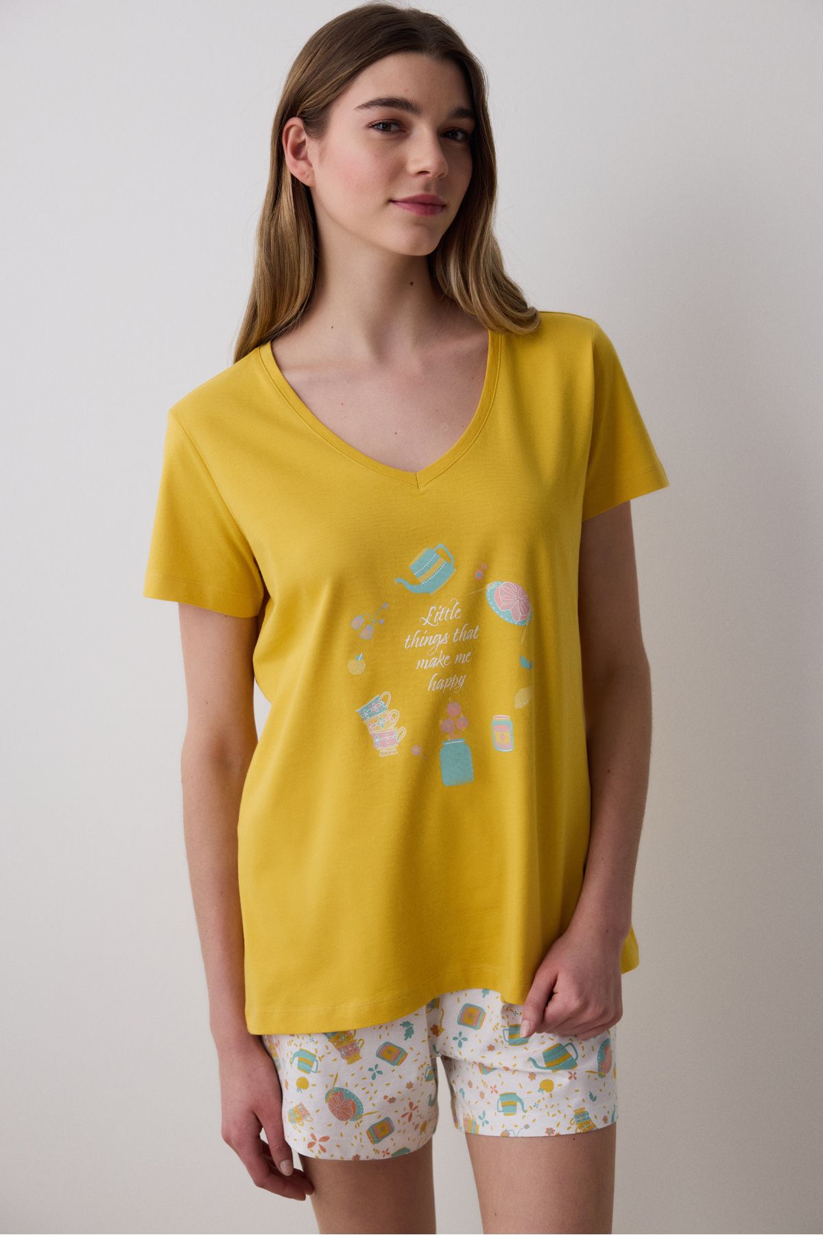 Penti Little Things Şortlu Çok Renkli Pijama Takımı