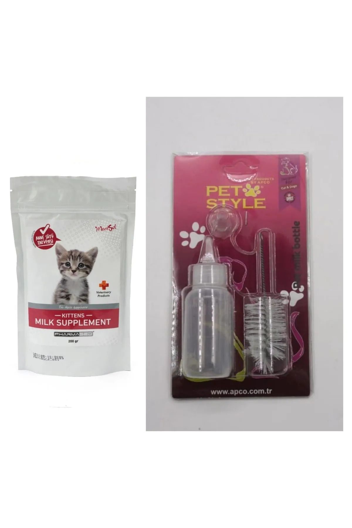 Pet Style 1 Adet Maxisol Yavru Kediler Için Anne Sütü Destekli Ozu 1 Adet Seti