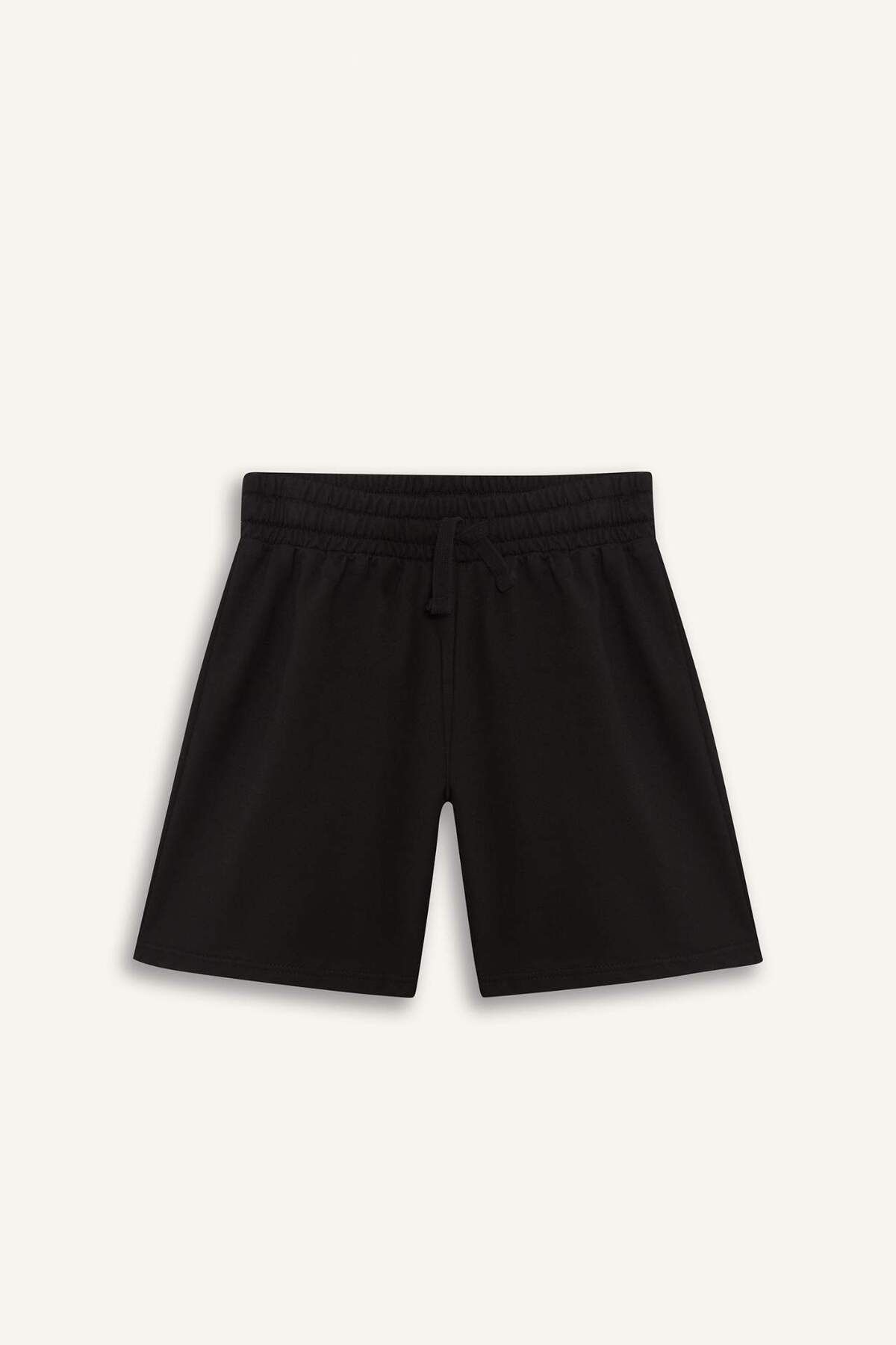 Defacto Kız Çocuk Relax Fit Beli Lastikli Basic Düz Şort D9058A825HS