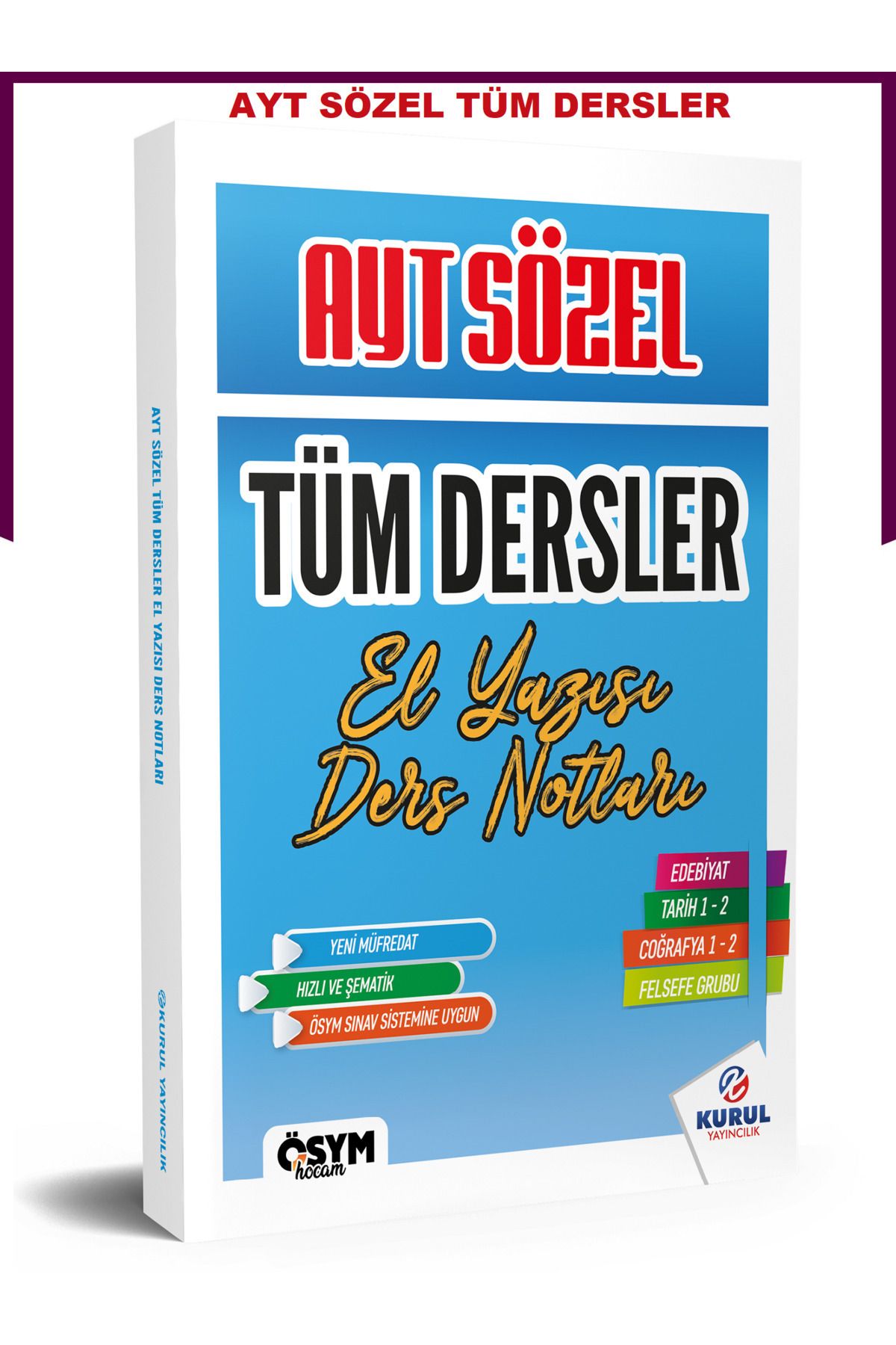Kurul Yayıncılık 2025 Ayt Sözel Tüm Dersler Özet El Yazısı Pratik Ders Notları
