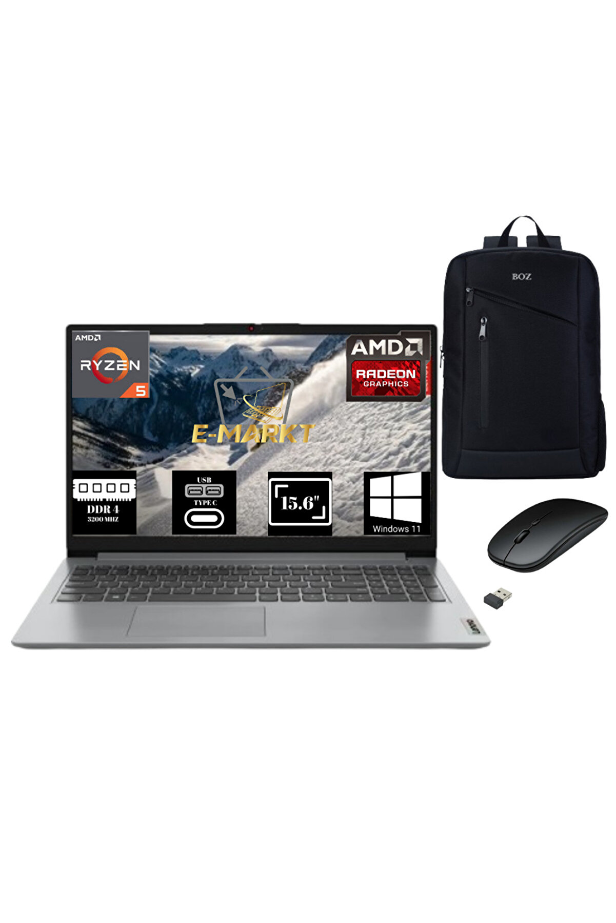 IdeaPad Slim 3 AMD Ryzen 5-5625U 16GB 512GB SSD W11 15.6