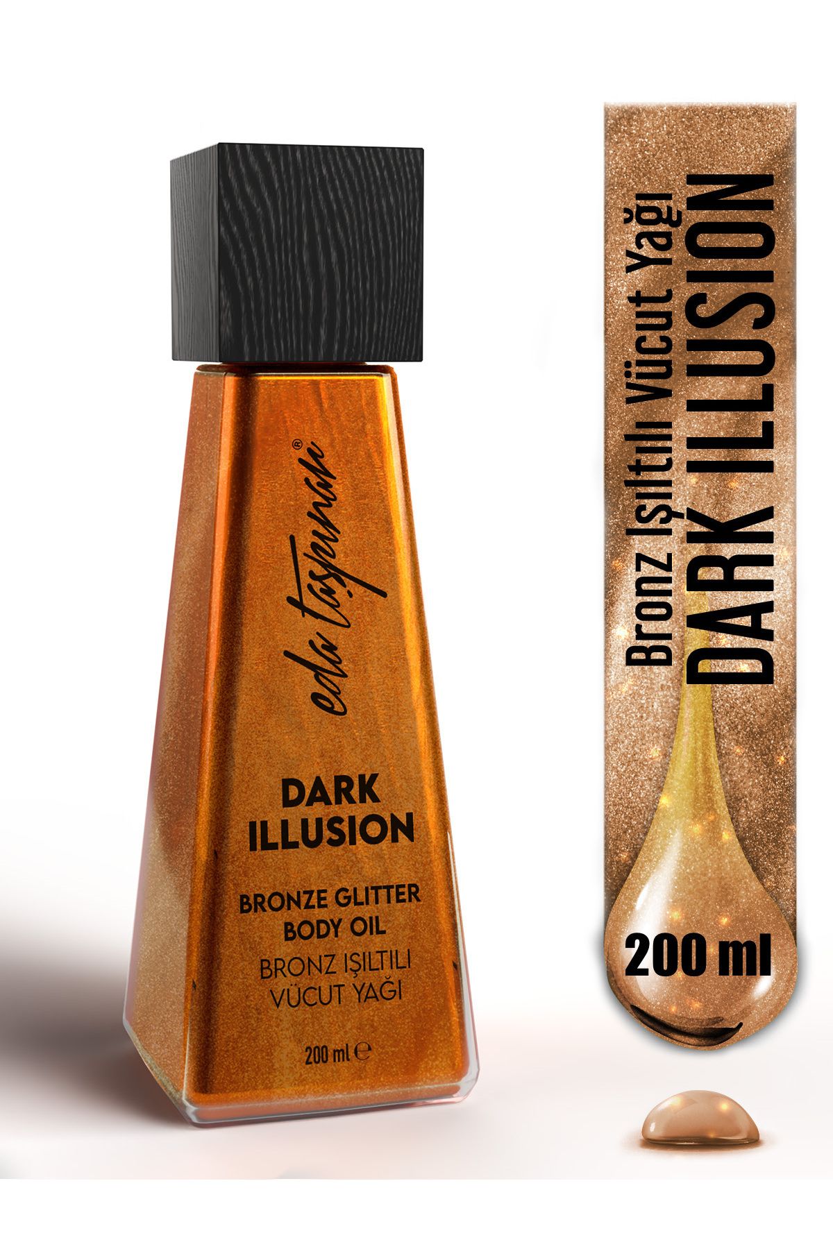 Eda Taşpınar Simli Vücut Yağı Dark Illusion - 200 ml (EGX89)