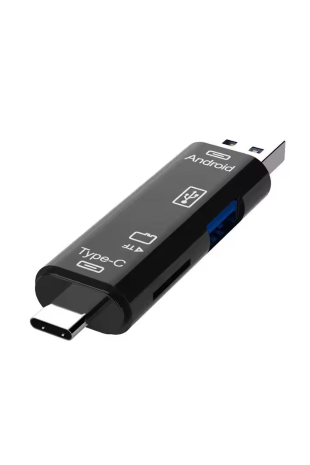 Datastar Type-c 3'ü 1 Arada Otg Akıllı Kart (SMART CARD) Ve Hafıza Kartı Okuyucu