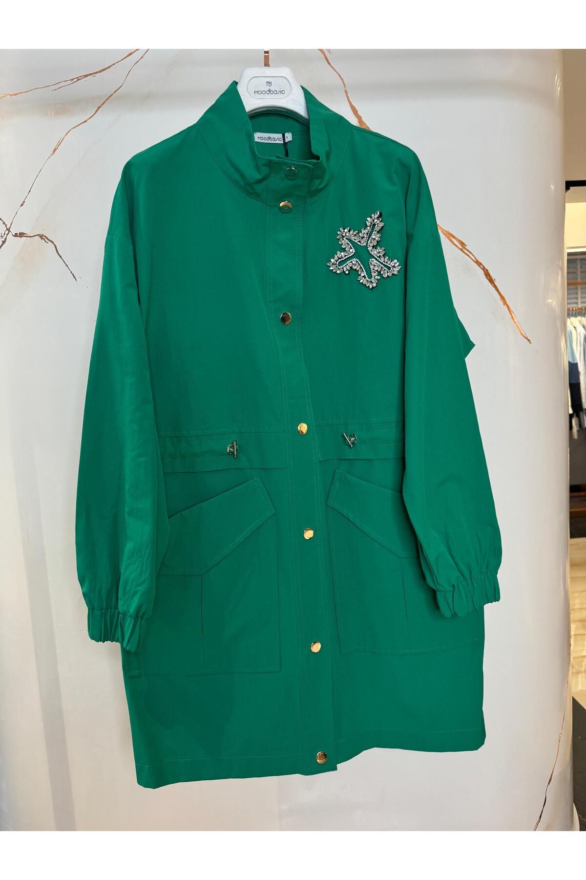 Moodbasic TAŞ İŞLEMELİ TRENCH
