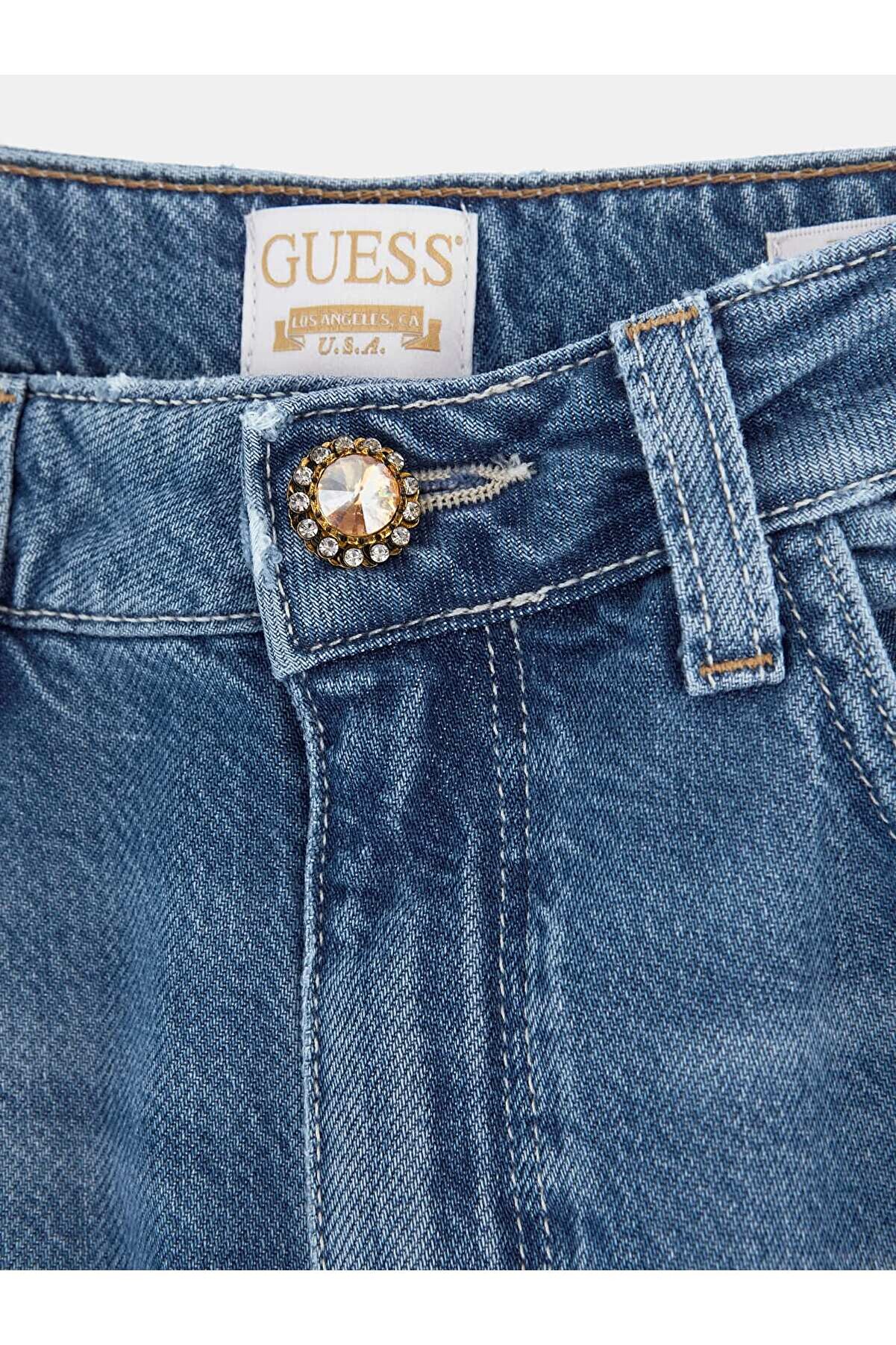 شلوار جین آبی زنانه جوان Guess - کد 822818816