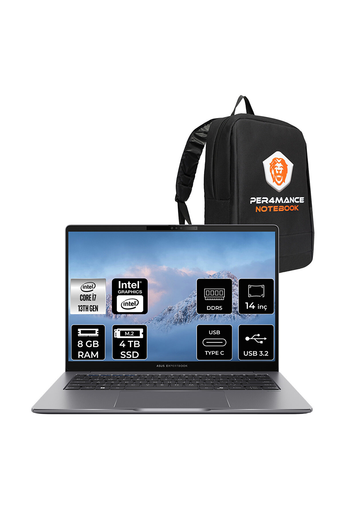 Expertbook P3 i7 13620H 8GB DDR5 4TB SSD 14