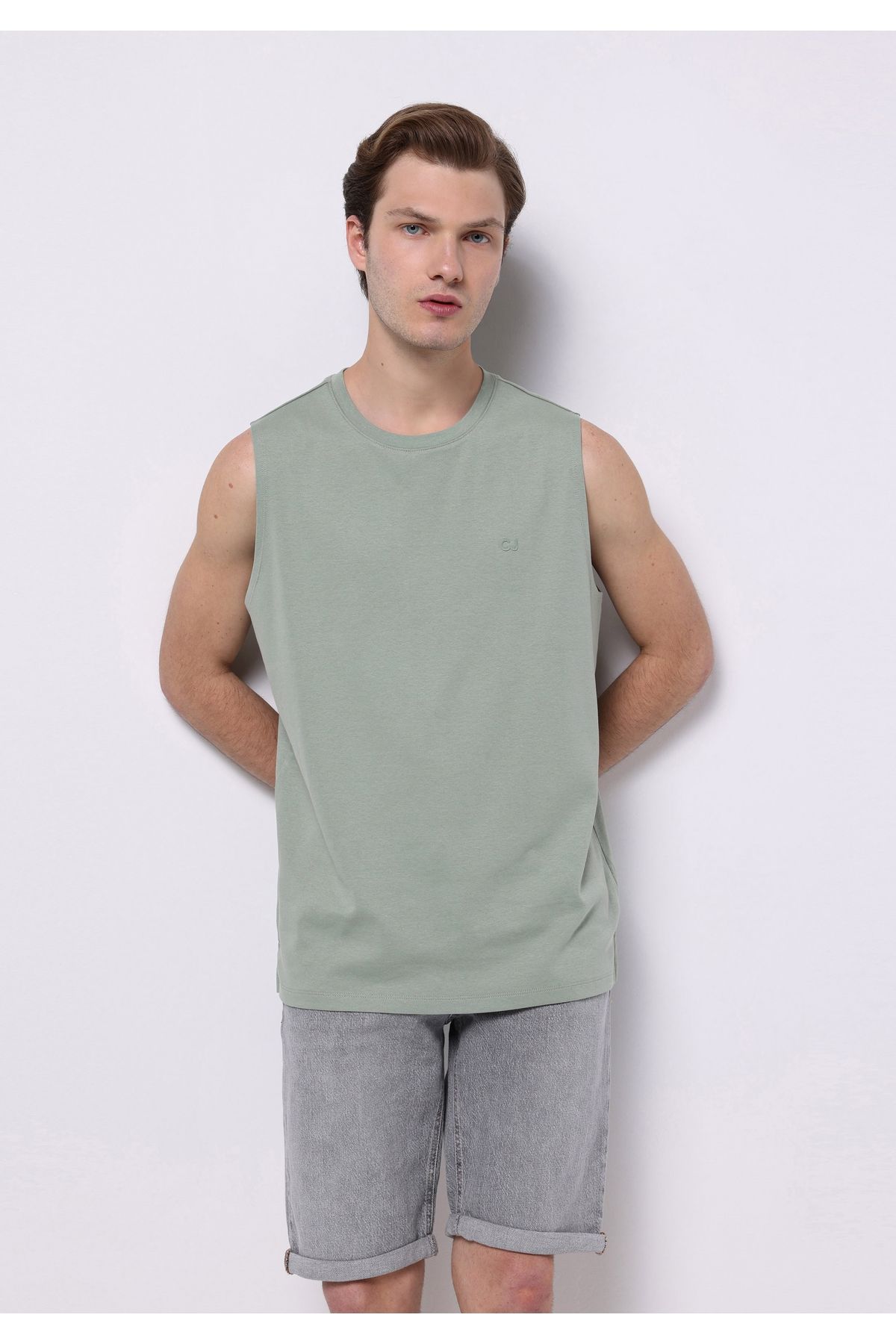 Colin’s Regular Fit Erkek Yeşil Atlet