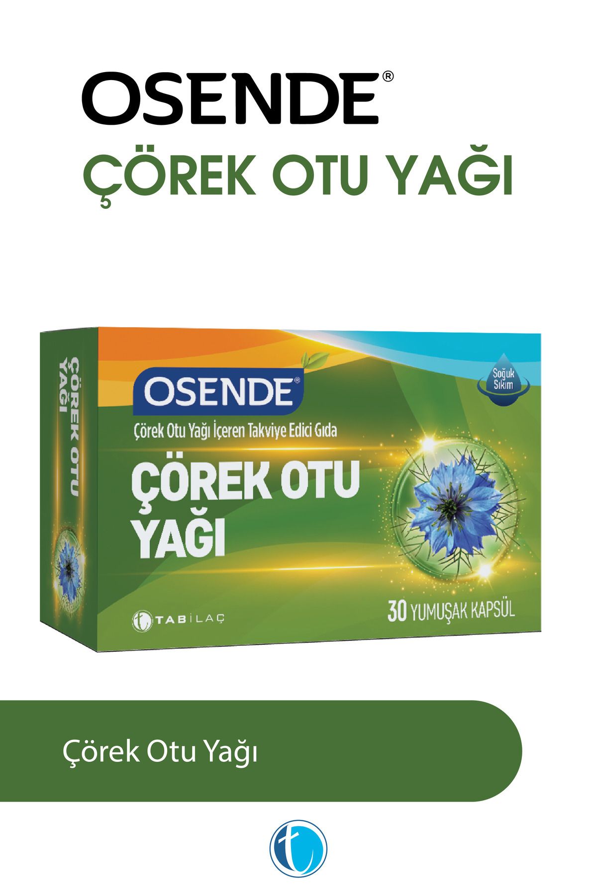 Osende Çörek Otu Yağı 30 Yumuşak Kapsül
