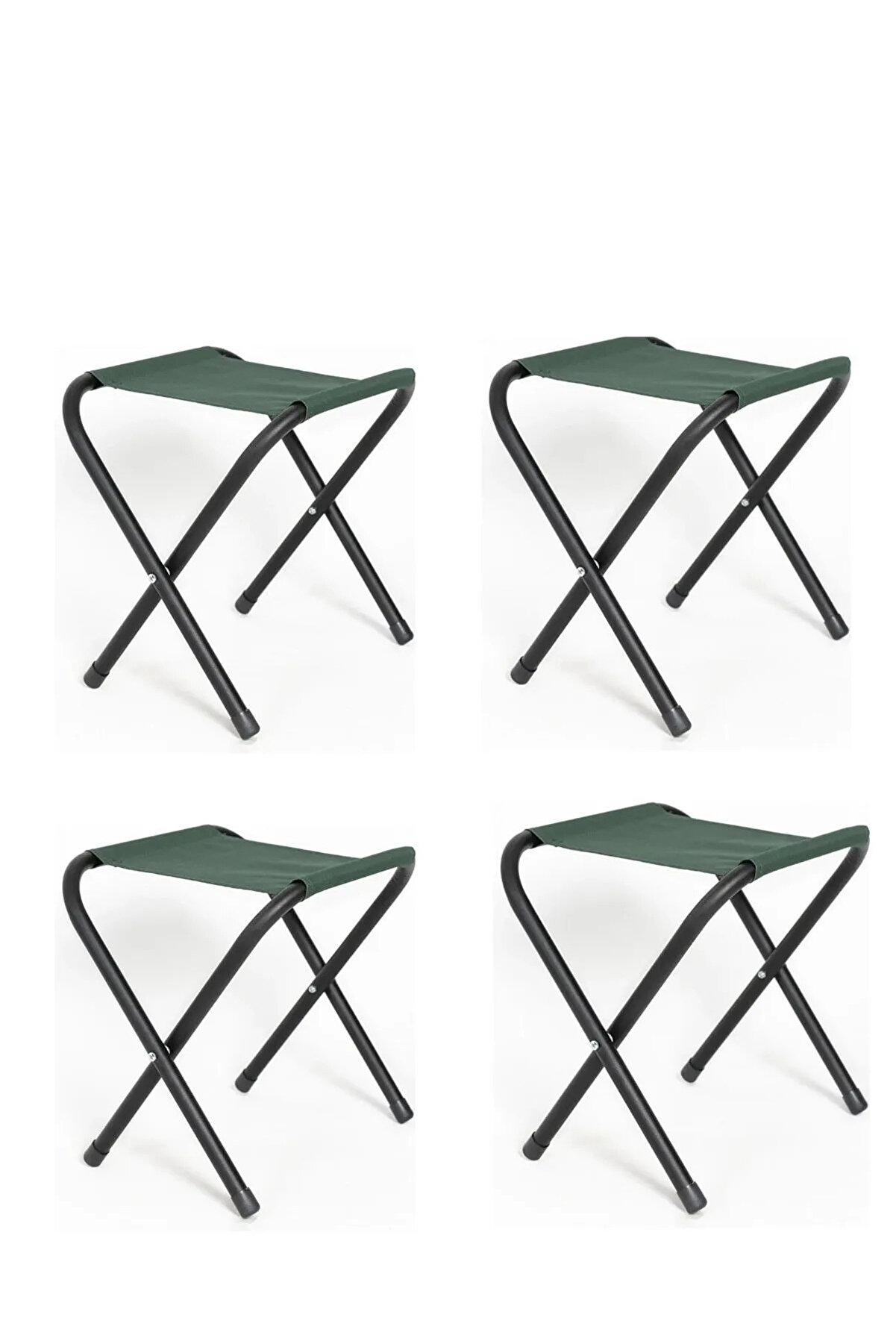 Bofigo 4 Adet Katlanır Kamp Sandalyesi - Kamp Taburesi, Balıkçı Taburesi, Piknik Taburesi