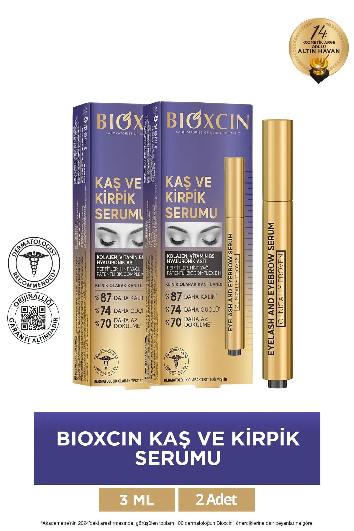 Bioxcin Kaş ve Kirpik Serumu x 2 Adet