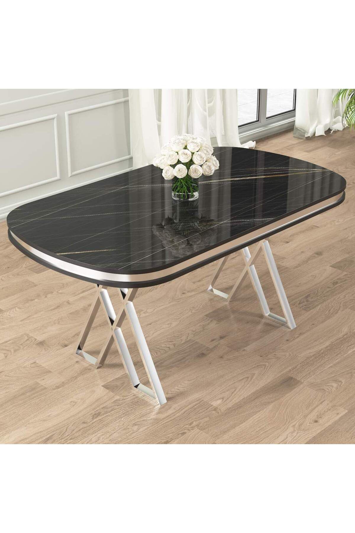 ÜNALMIŞ Yemek Mutfak Masa - 90 X 170 Mdf Lüx Qualty (SADECE MASA)