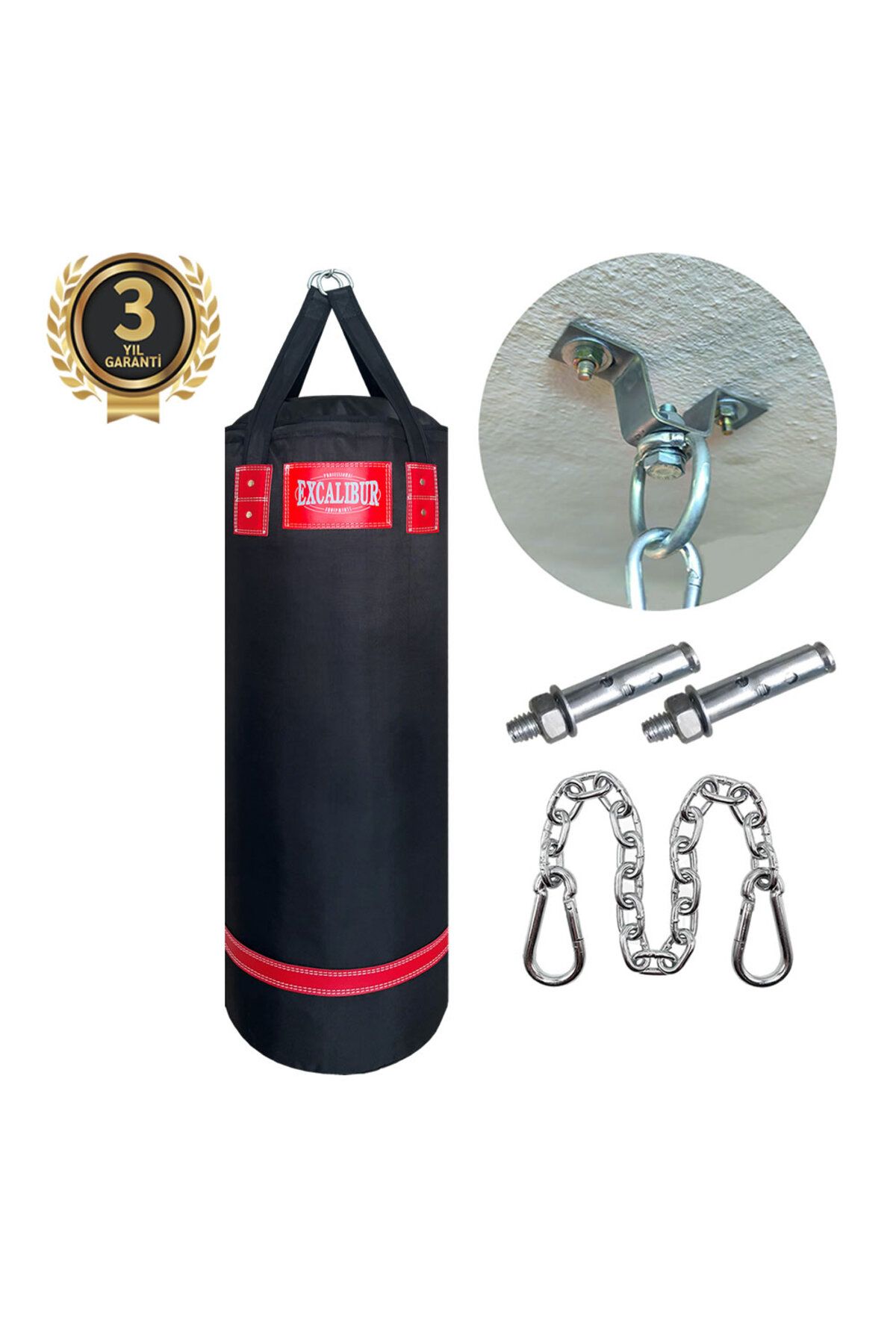 Excalibur Polystar 100 Cm X 35 Cm Boks Torbası Siyah