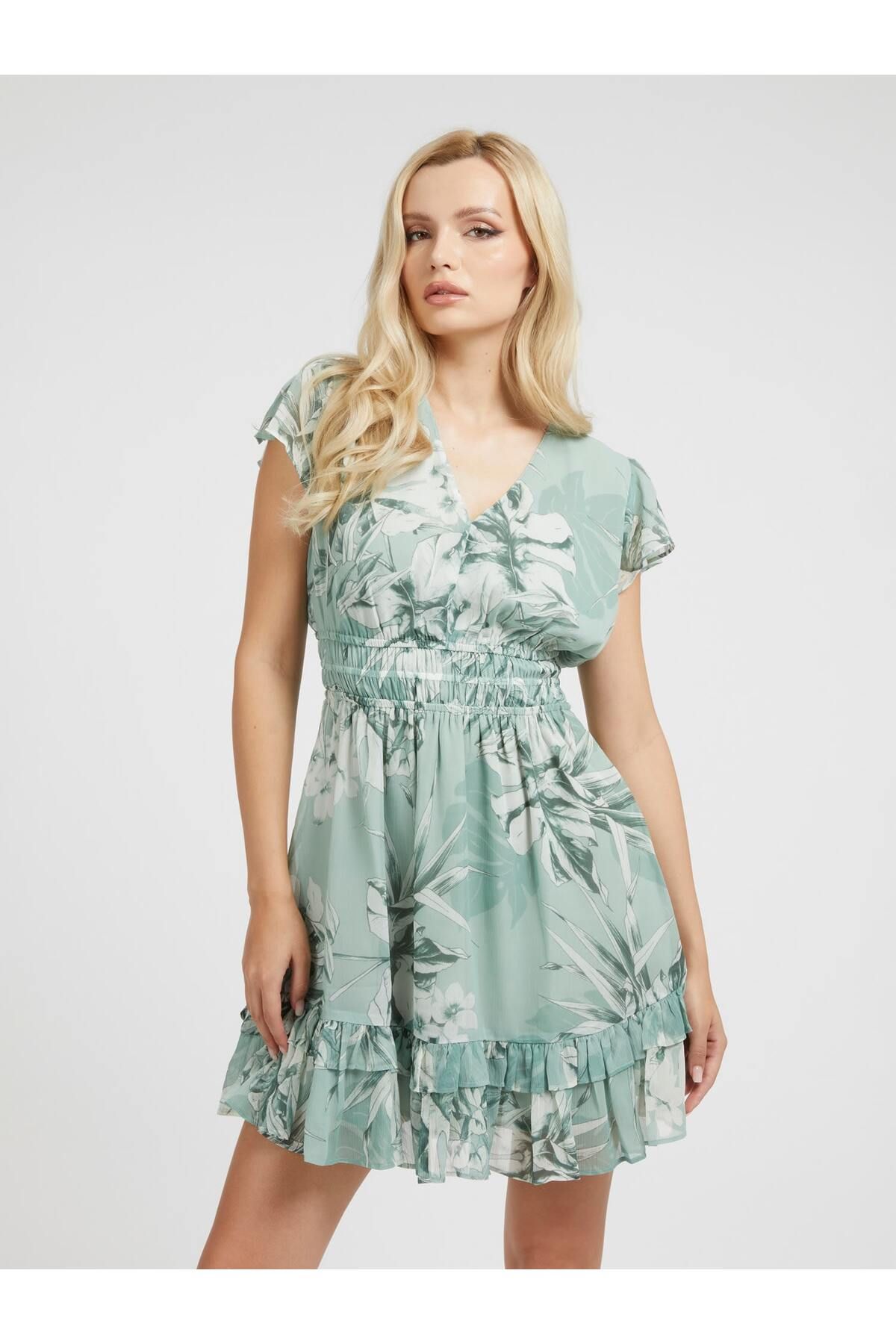 Guess SS BRIGIDA FLARE Elbise