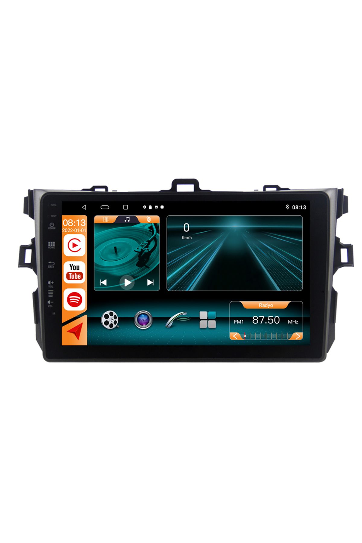 Fimex Toyota Corolla 2007 / 2012 AndroidAuto / CarPlay Multimedya