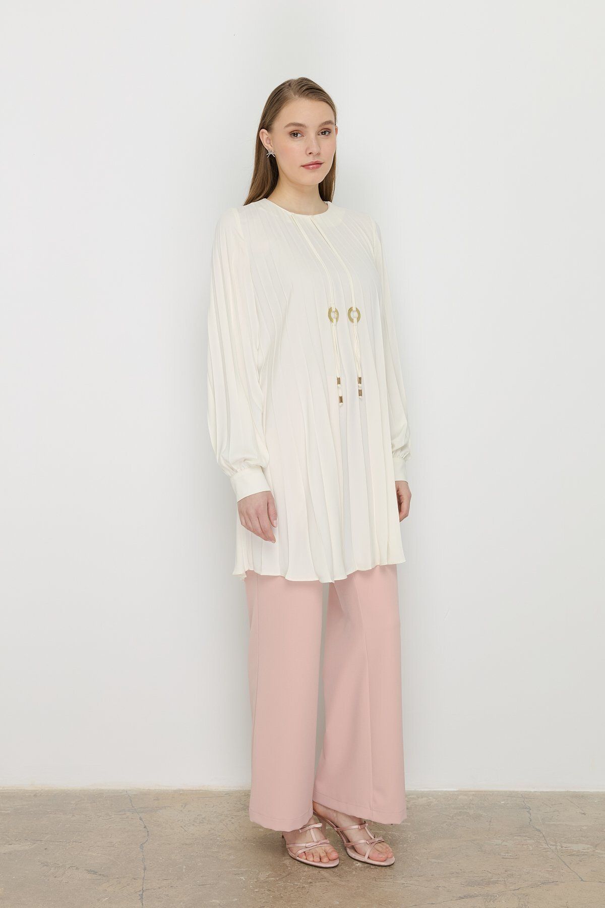 Nihan Pilisoley Tunik Ekru