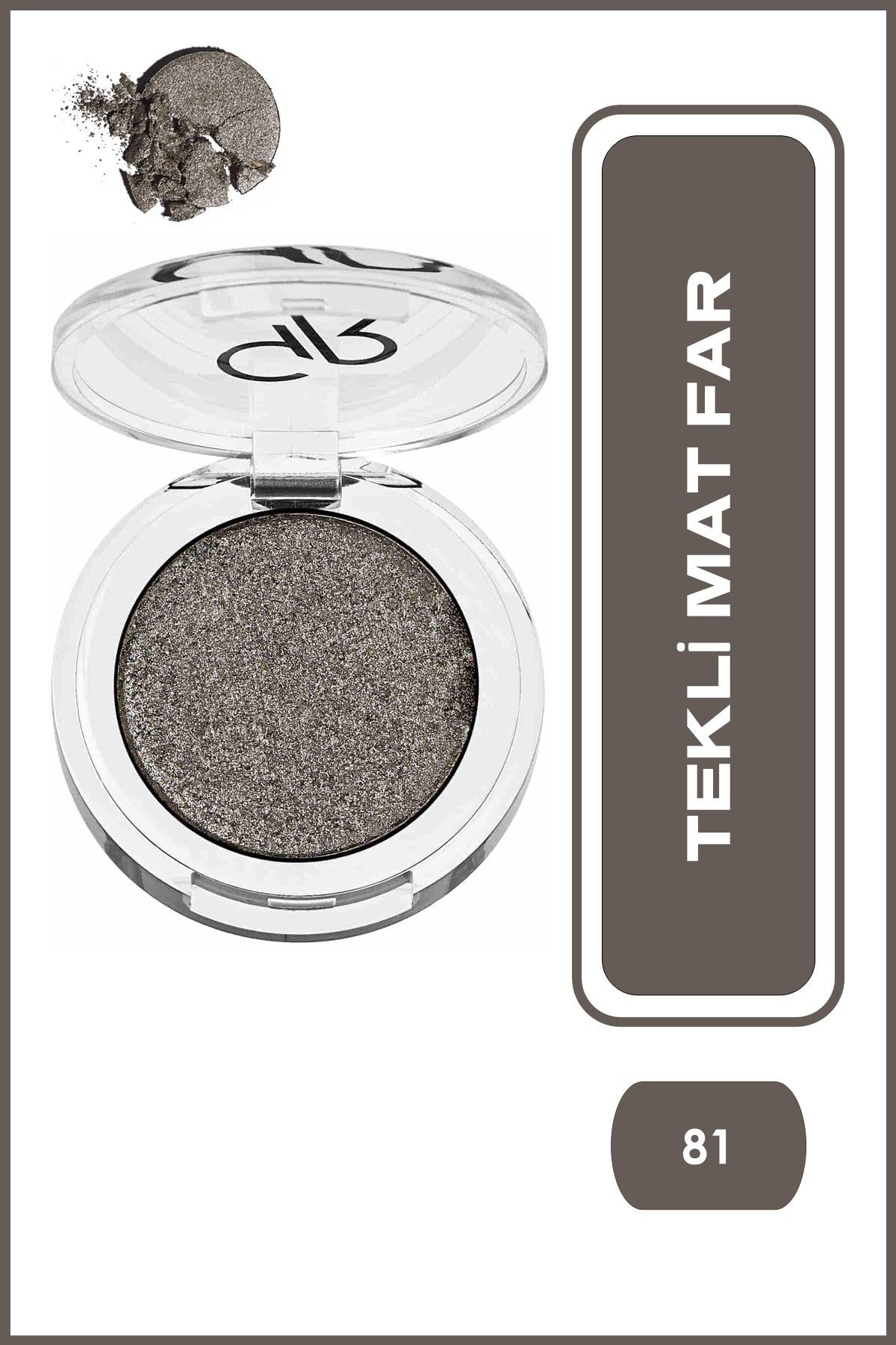 Golden Rose Parlak Göz Farı - Soft Color Shimmer Mono Eyeshadow No: 81
