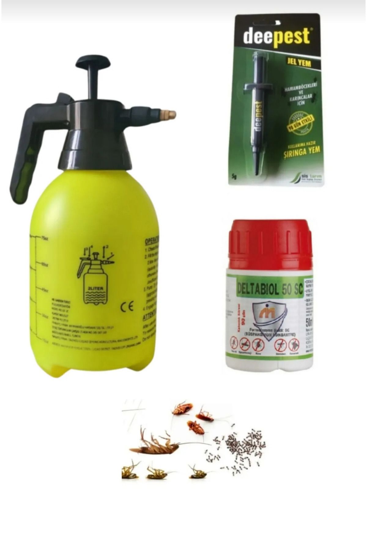 Deepest Hamamböceği Karınca Jeli 5gr/delta Böcek Ilacı 50ml/2lt Pompa